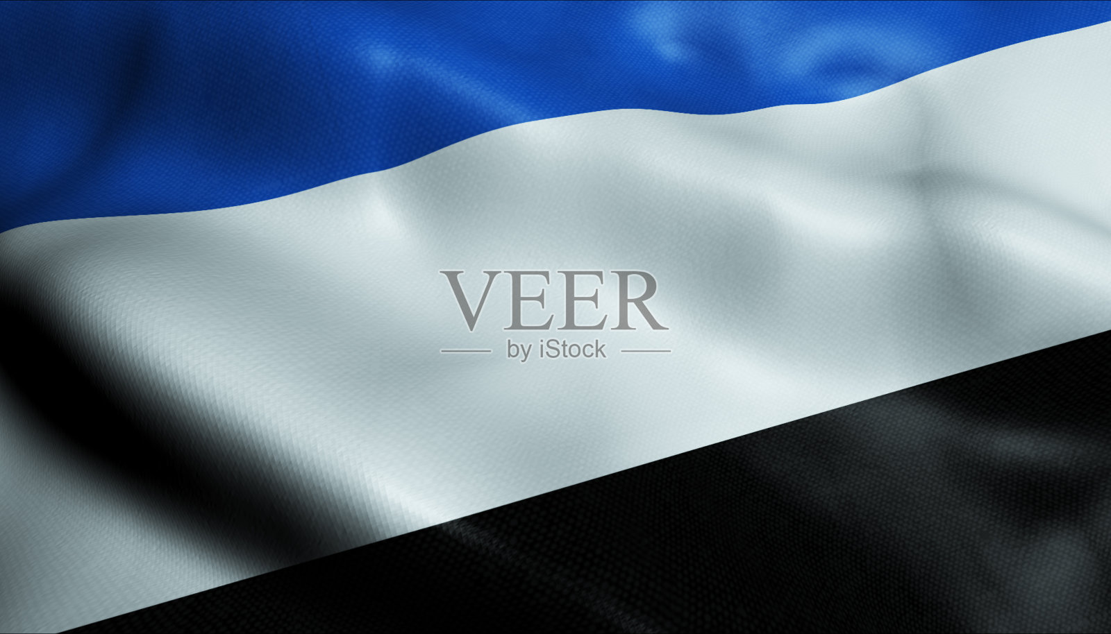 3D舞动的哥伦比亚城市旗Cicuco特写视图照片摄影图片