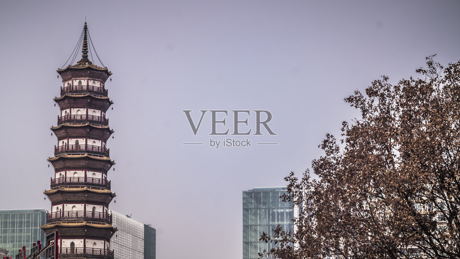 六榕寺。琉容寺是广州的佛教地标照片摄影图片