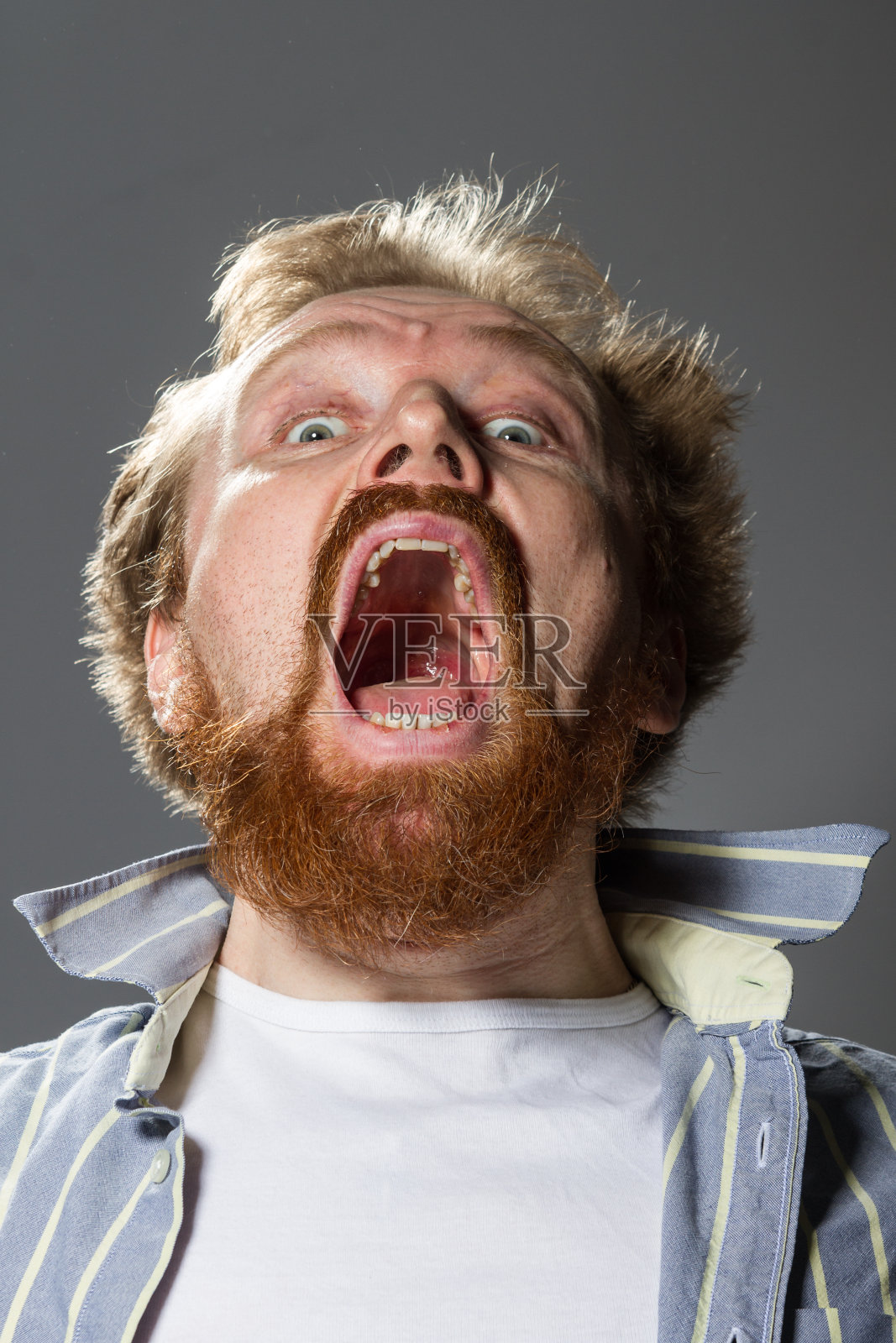 红胡子男人照片摄影图片