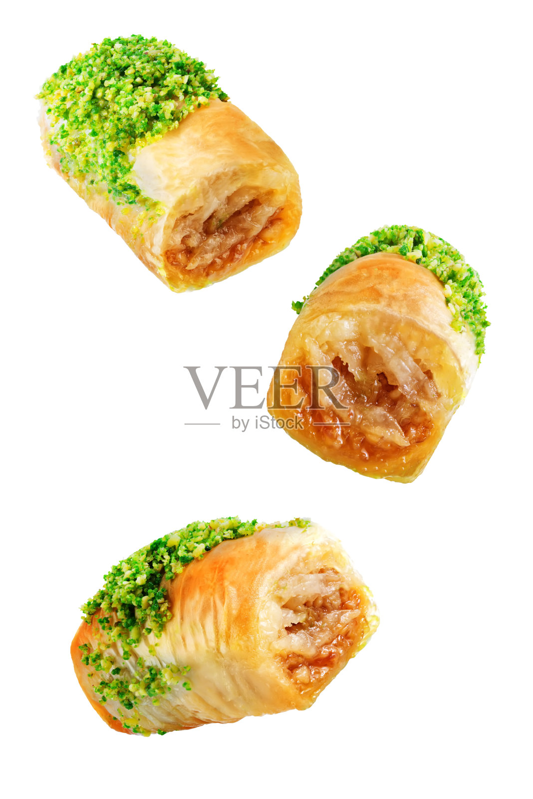 开心果，果仁，东方的甜蜜在白色的孤立的背景照片摄影图片