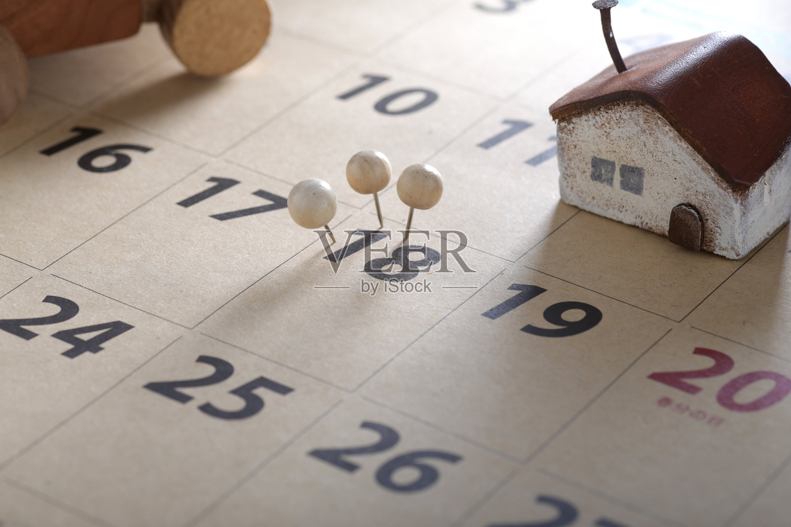 日历和移动照片摄影图片