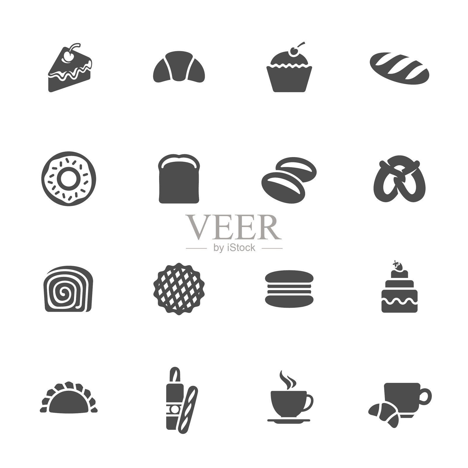 面包店的图标图标素材