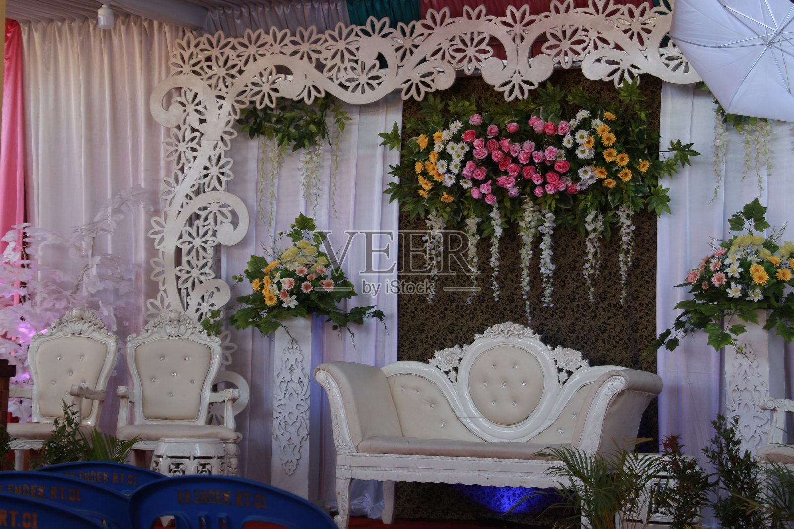 婚礼的内饰照片摄影图片