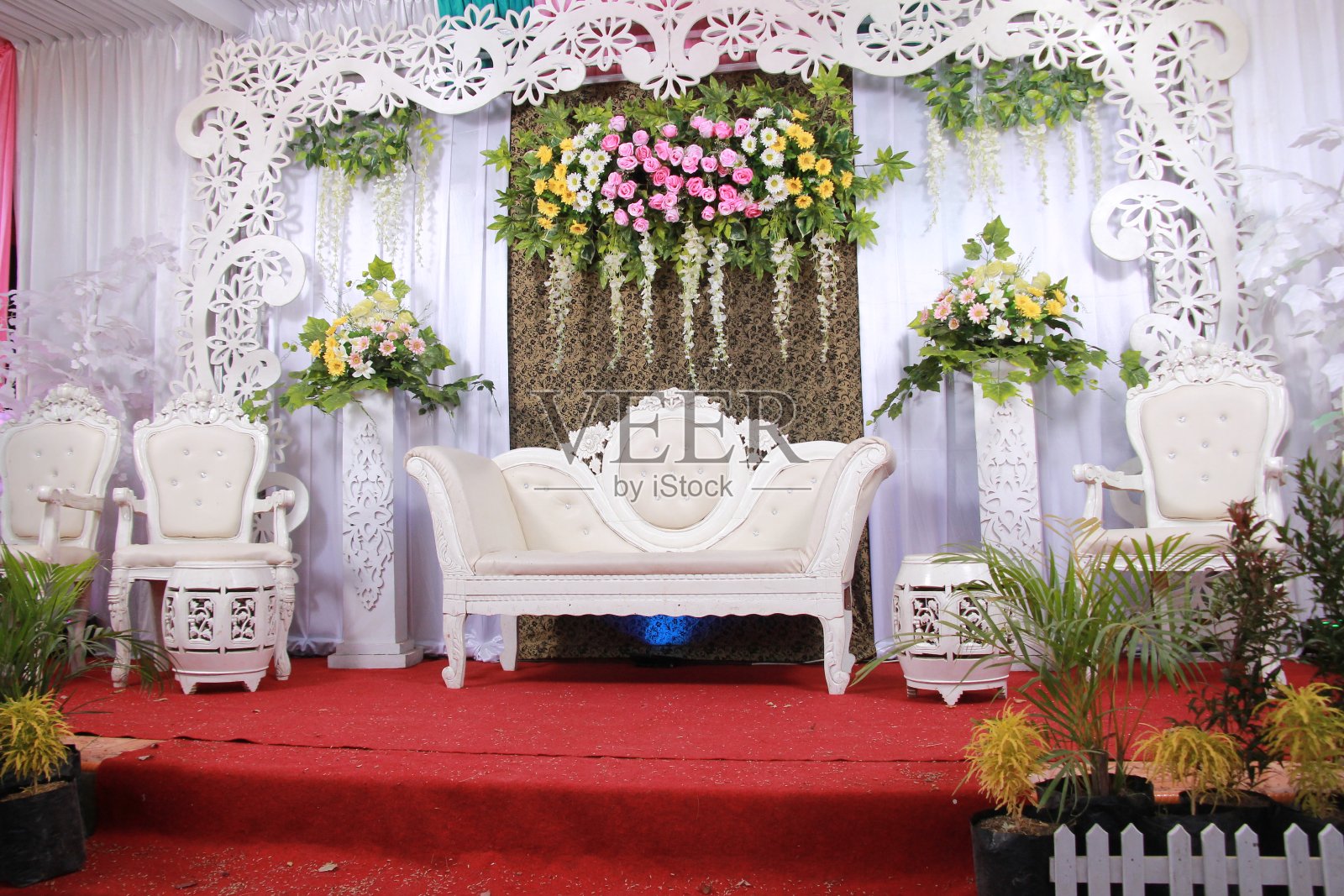 婚礼的内饰照片摄影图片
