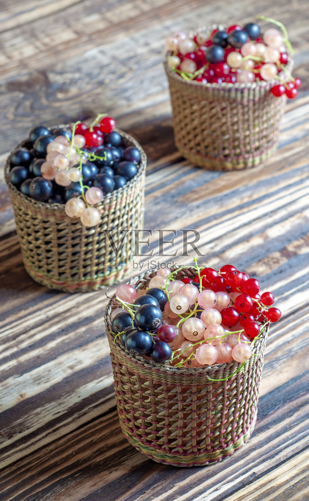 三篮醋栗照片摄影图片