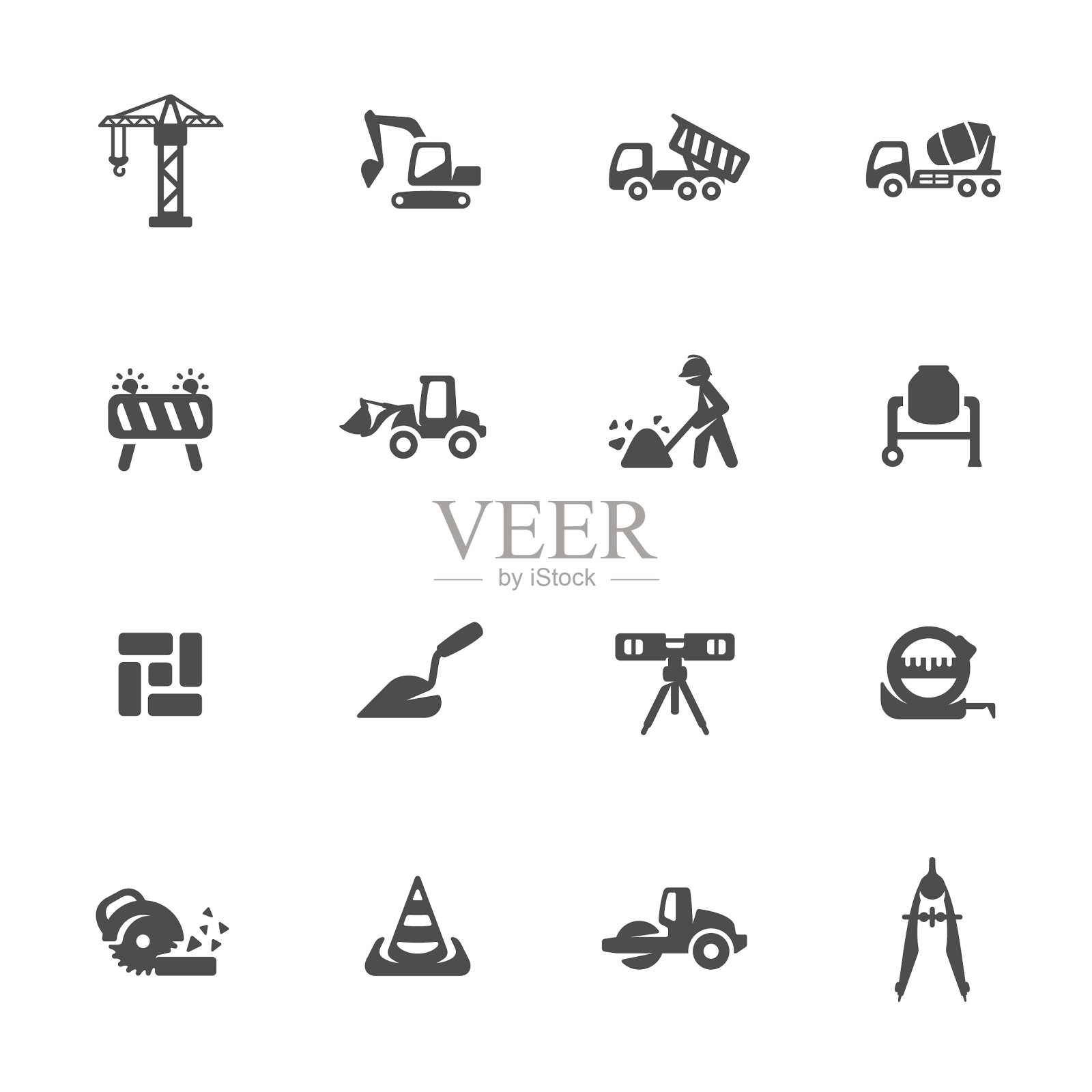 建筑图标图标素材