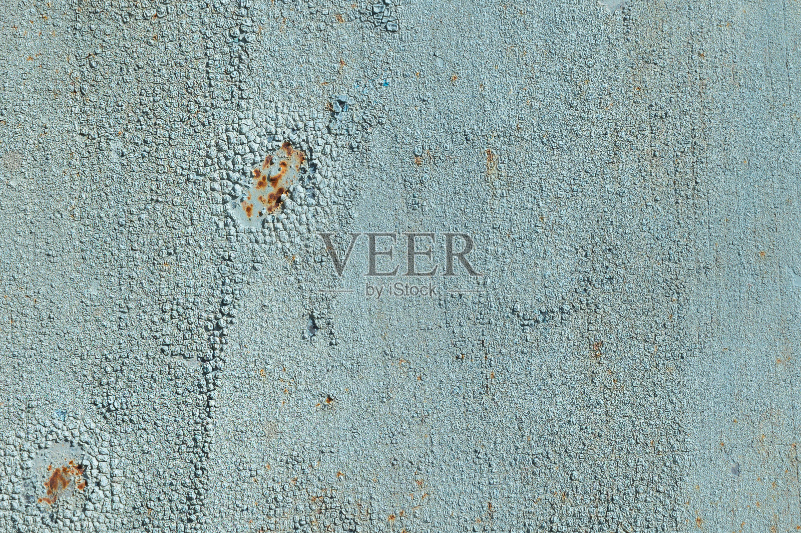 浅蓝色的褪色。金属表面有裂纹的纹理有裂纹的油漆。精确详细的背景照片摄影图片