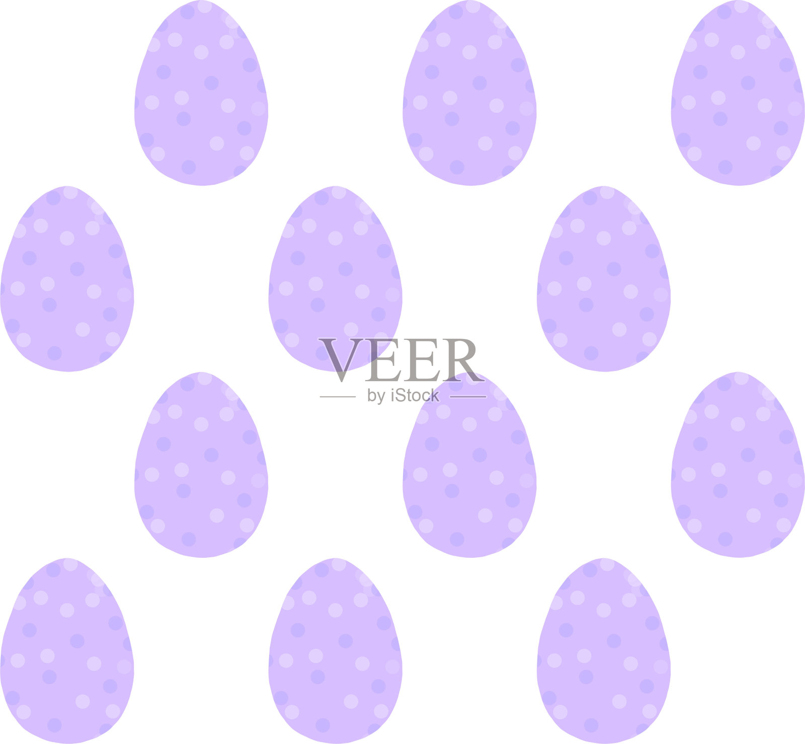 无缝图案，背景，纹理的彩色抽象复活节蛋。水彩画装饰性绘画插画图片素材