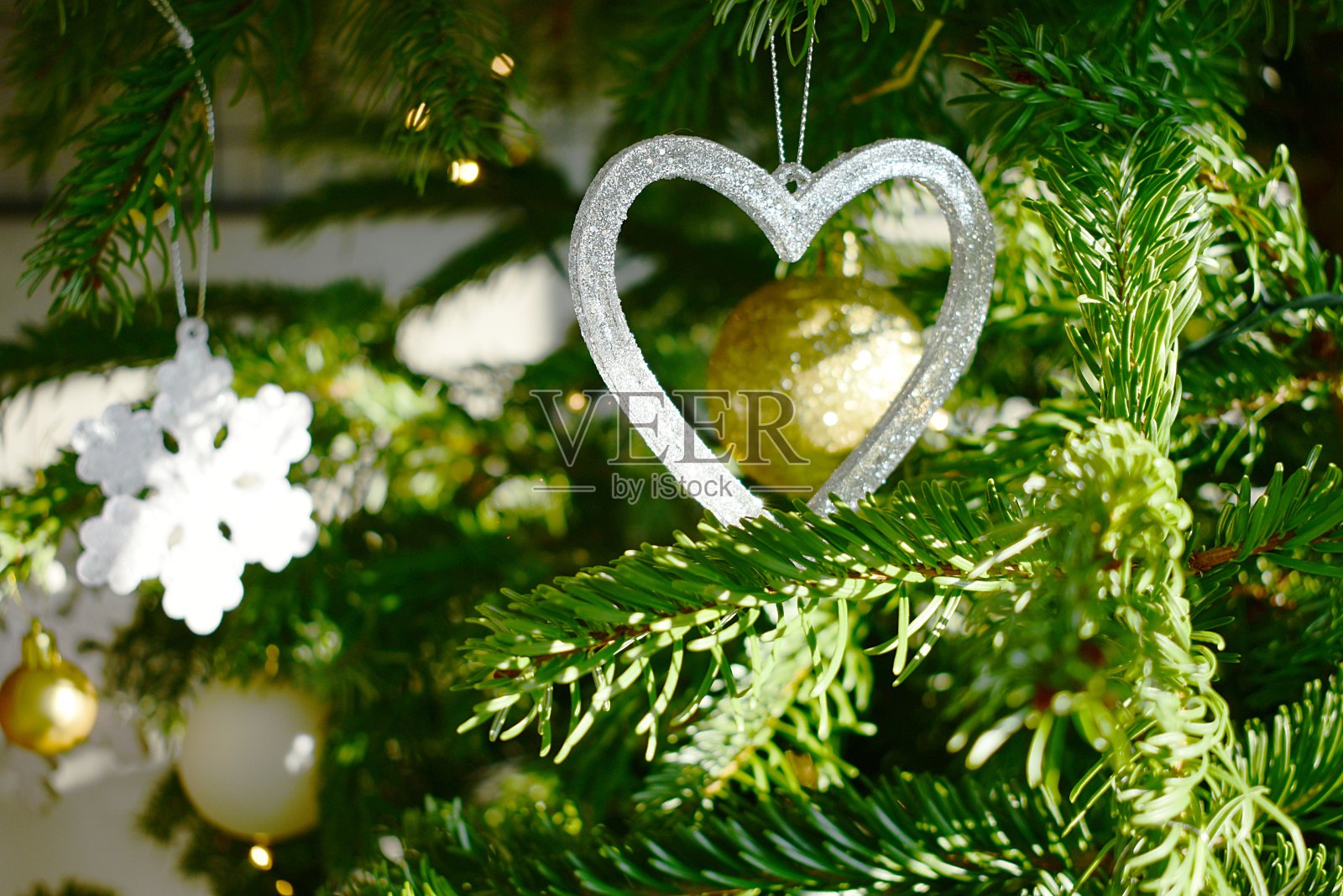 X-mass树木装饰照片摄影图片