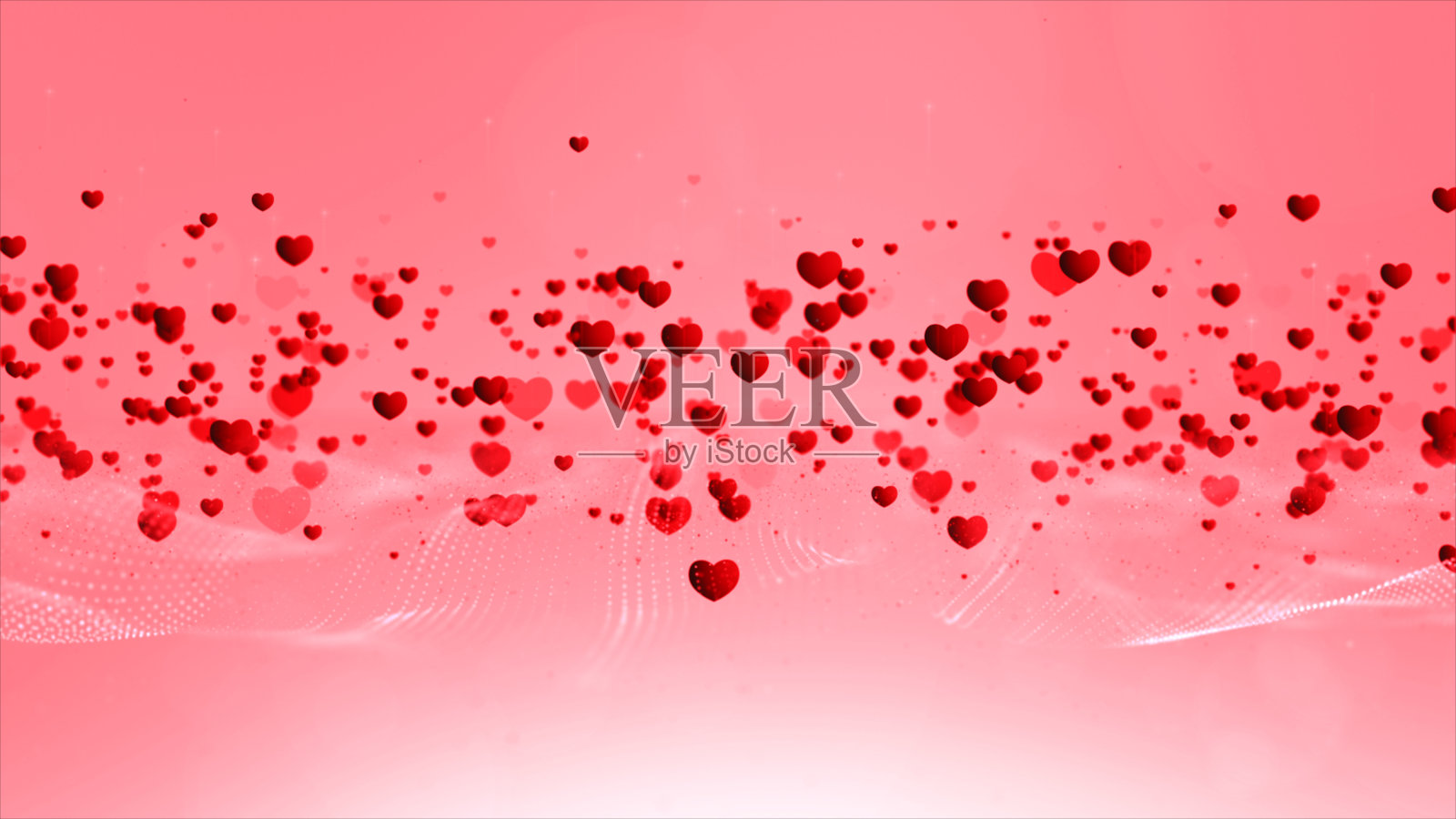 红心飞扬，浪漫婚礼背景，情人节，母亲节，结婚纪念日贺卡，婚礼邀请，背景照片摄影图片