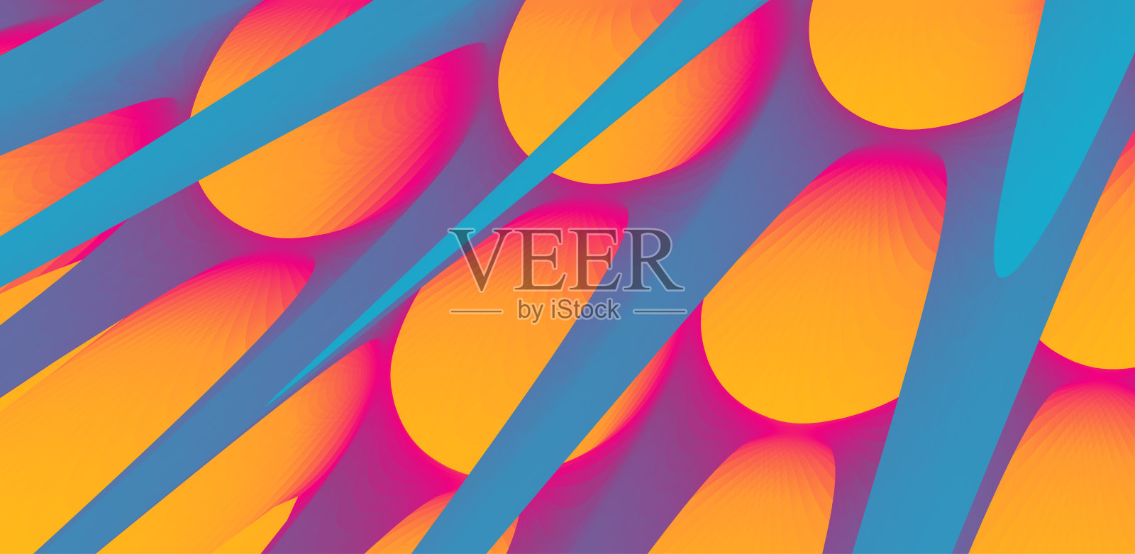 3d抽象背景与刺。封面设计模板。未来的技术风格。可用于广告、营销、演示。插画图片素材