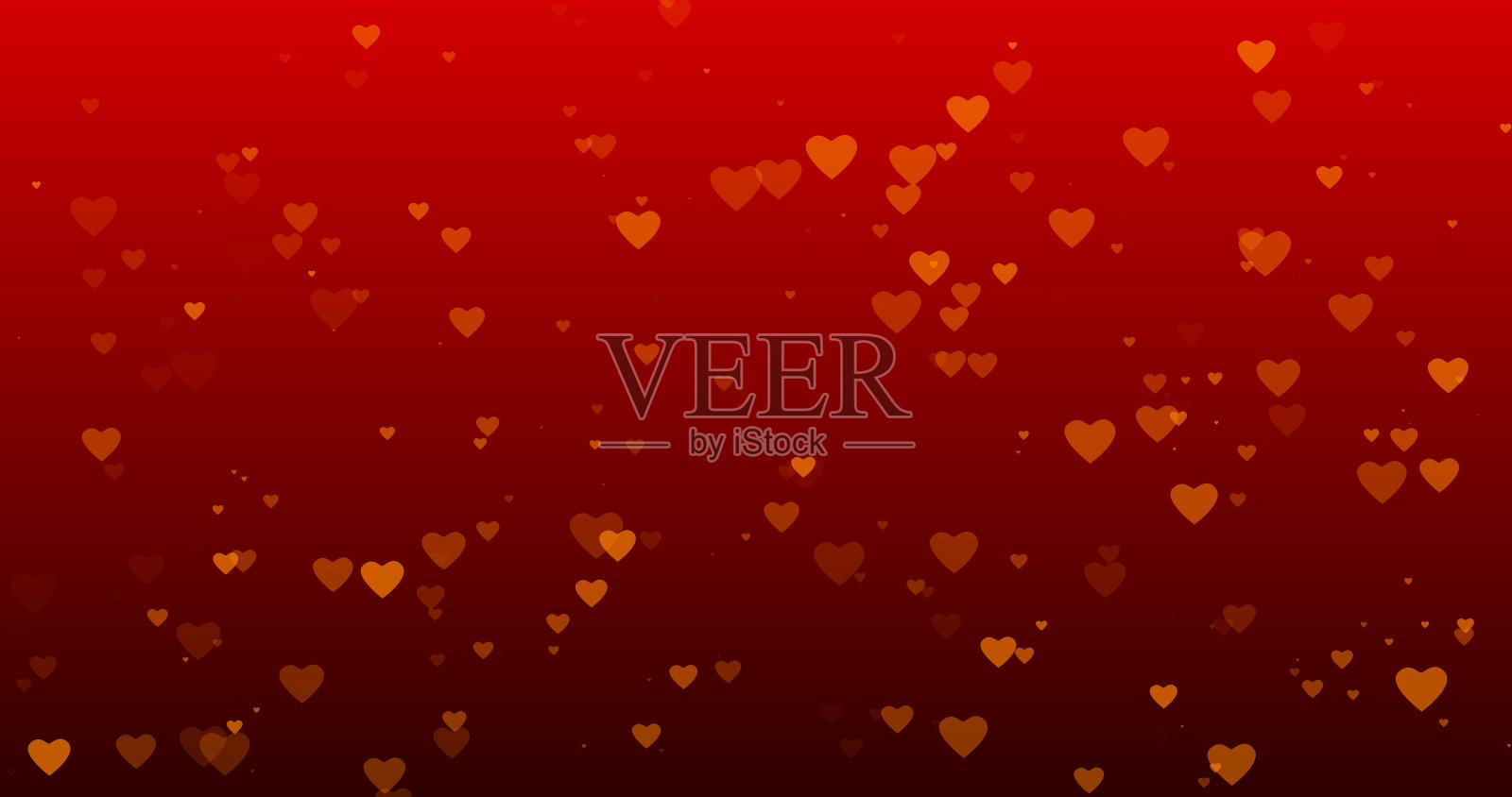 渐变的深红色背景与心照片摄影图片