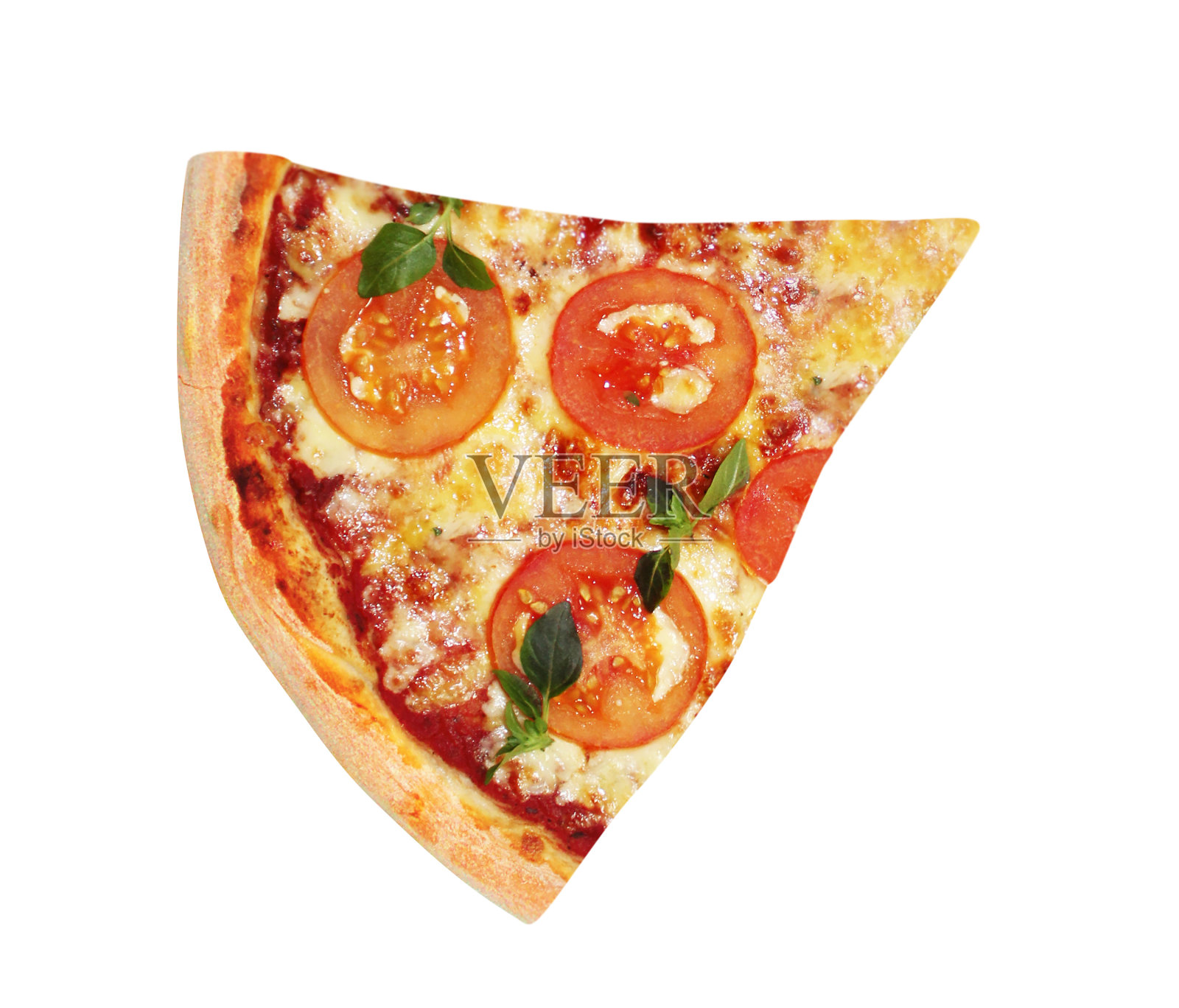 一块披萨孤立在白色照片摄影图片