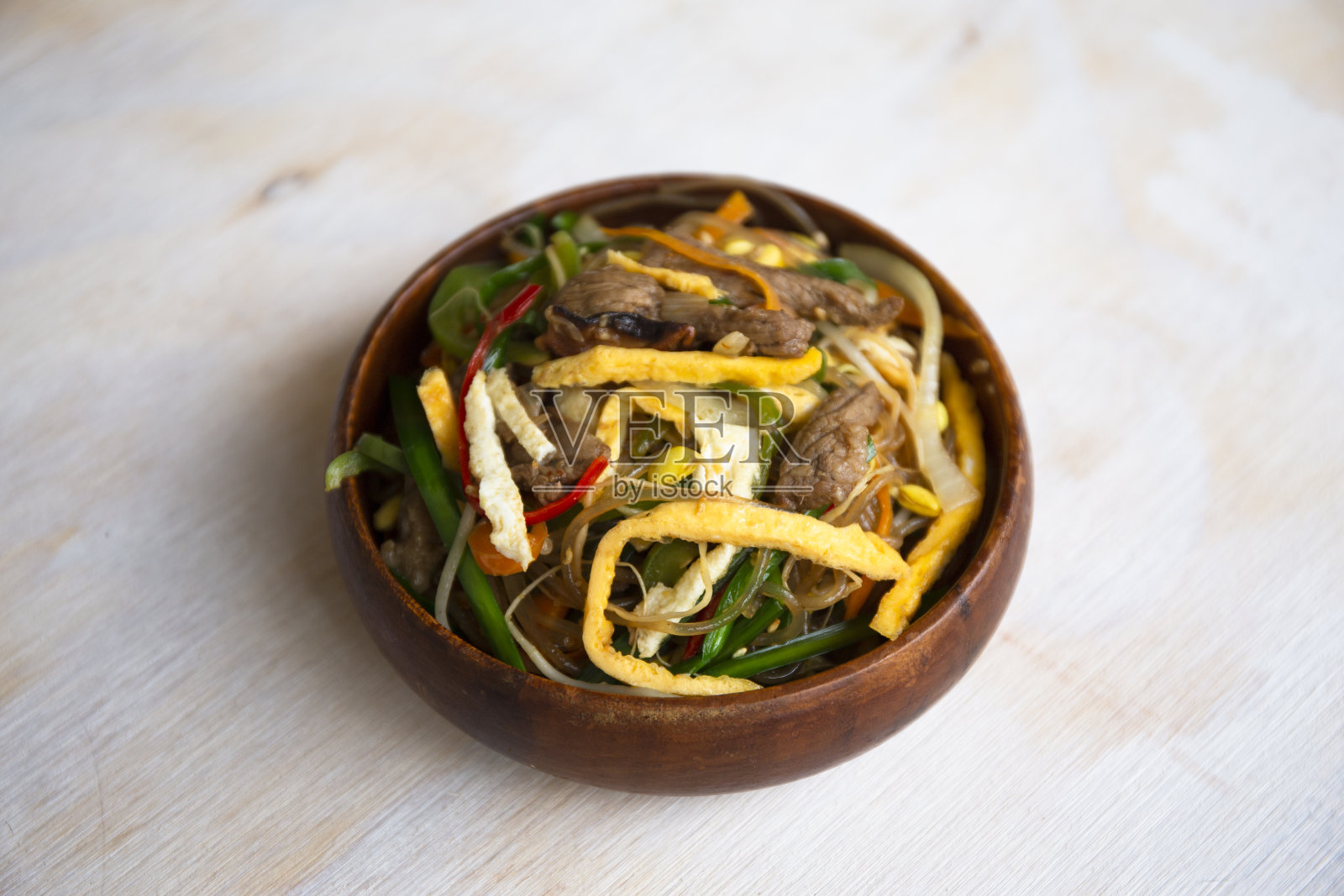 韩国食品Japchae照片摄影图片