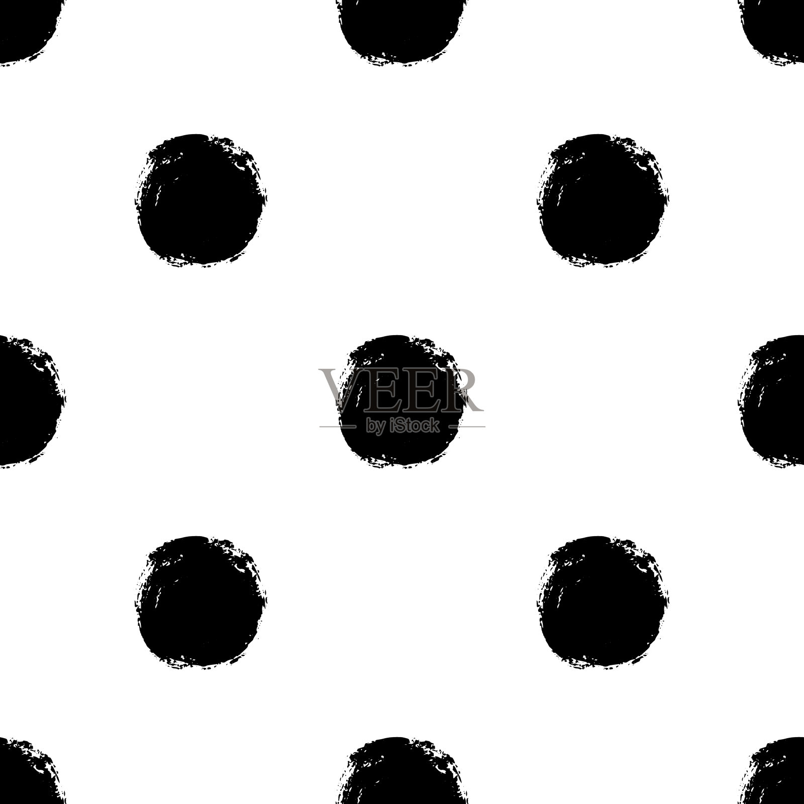 手绘抽象无缝图案插画图片素材