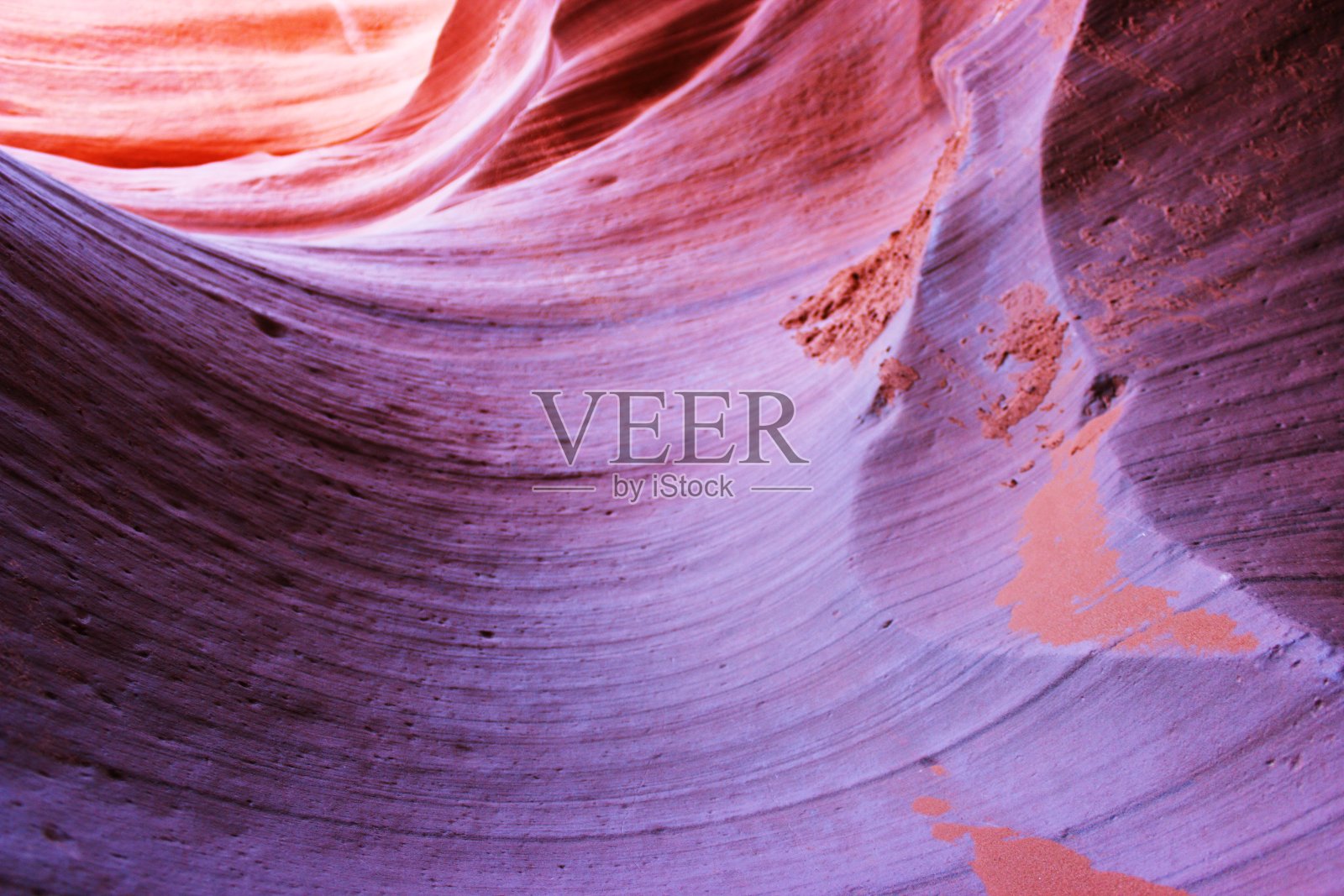 羚羊峡谷红色砂岩结构的特写照片摄影图片