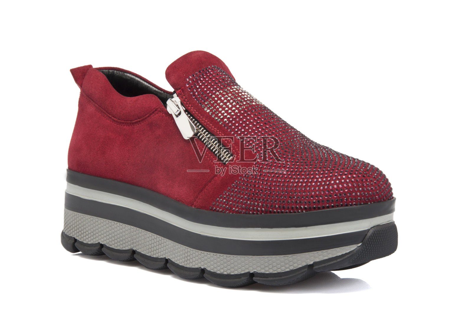 运动鞋上的白色背景照片摄影图片