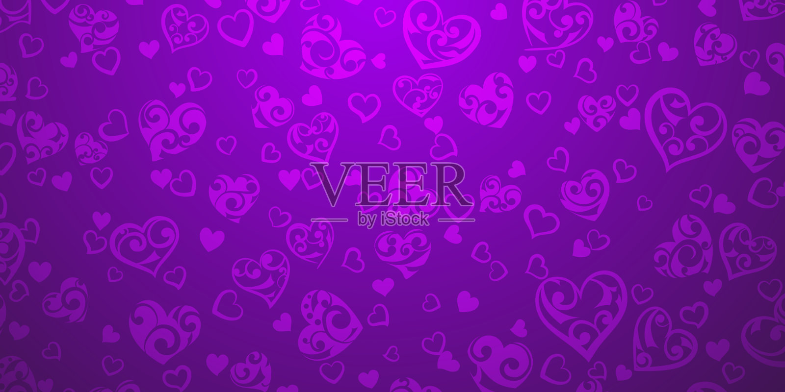 大心和小心的背景插画图片素材