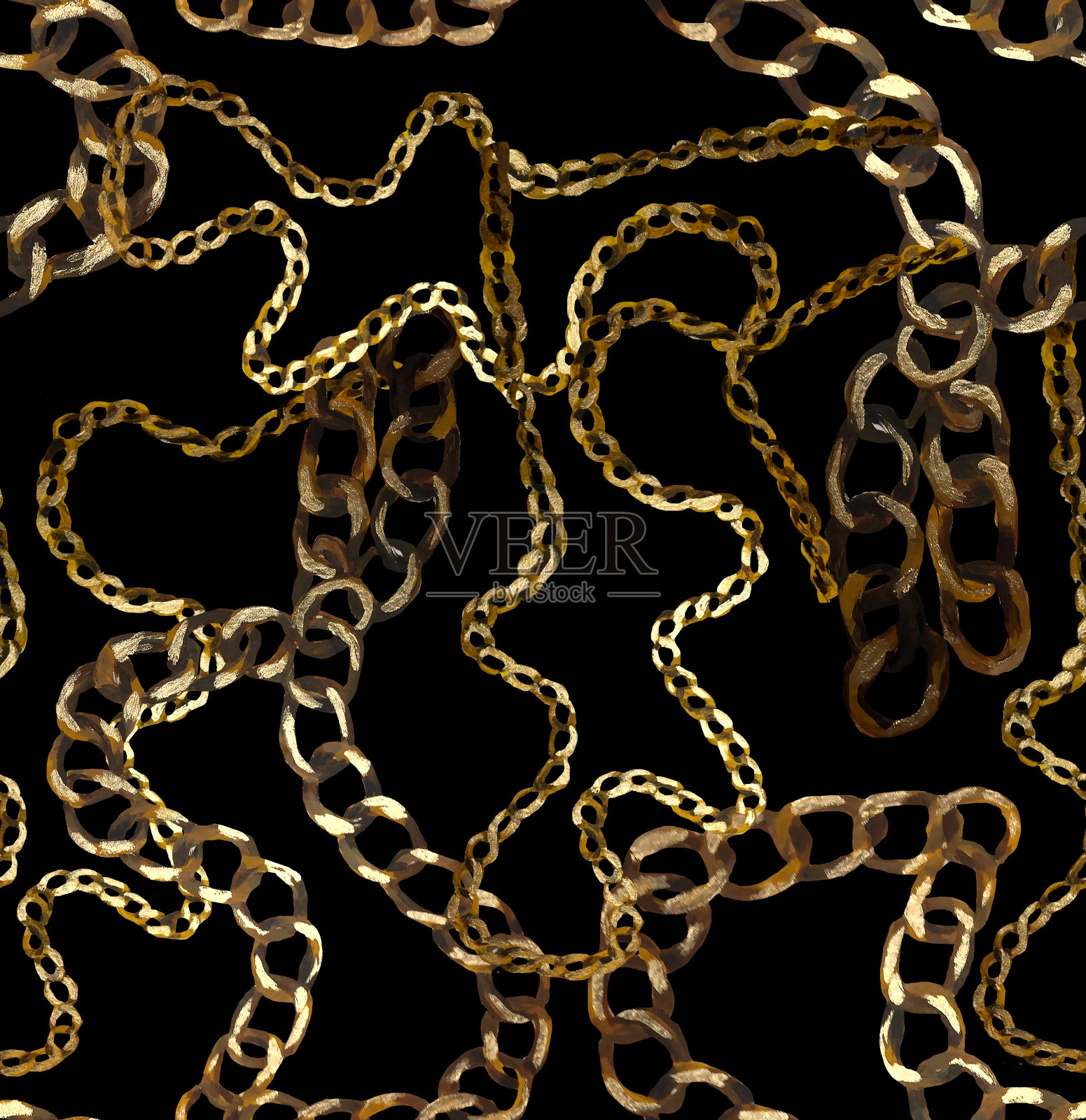 与连锁模式。无缝豪华背景绘制闪亮的油漆。插画图片素材