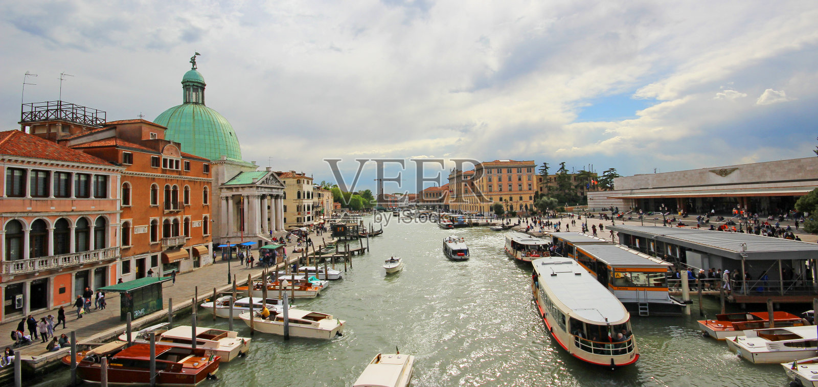 美丽的意大利威尼斯令人惊叹的景色。照片摄影图片