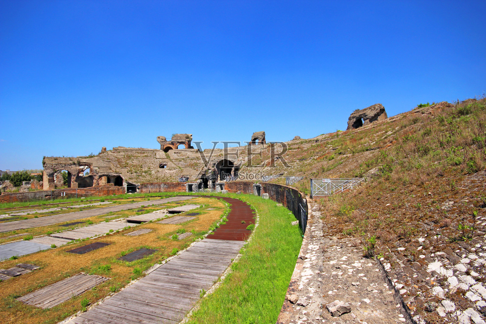 圣玛丽亚卡普亚维特里圆形剧场，意大利卡普亚市照片摄影图片