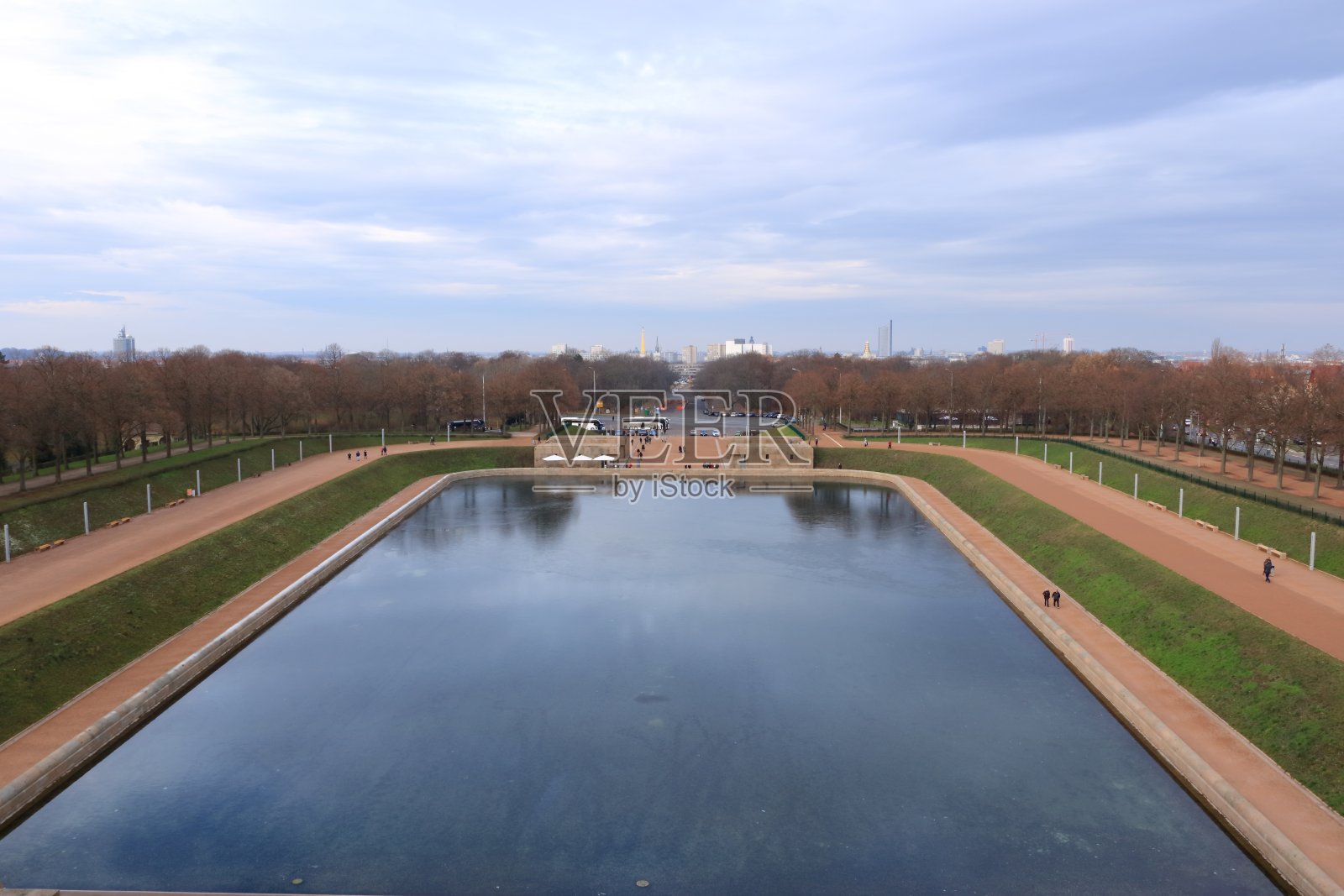 莱比锡/德国全景从国家战争纪念碑照片摄影图片