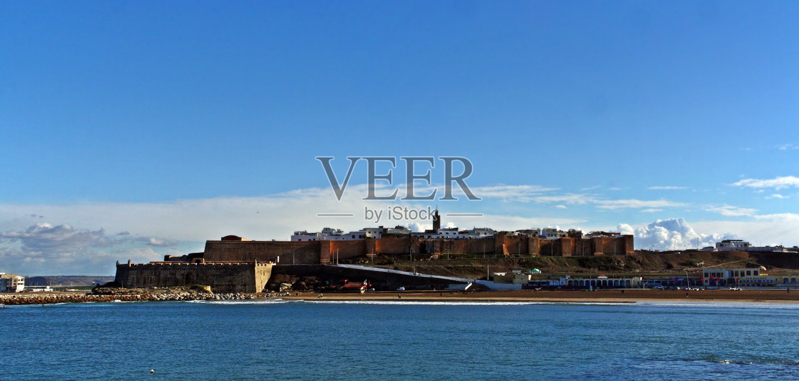 摩洛哥拉巴特的尤达亚斯卡斯巴(也拼作“Oudaias”或“Oudayas”)。照片摄影图片