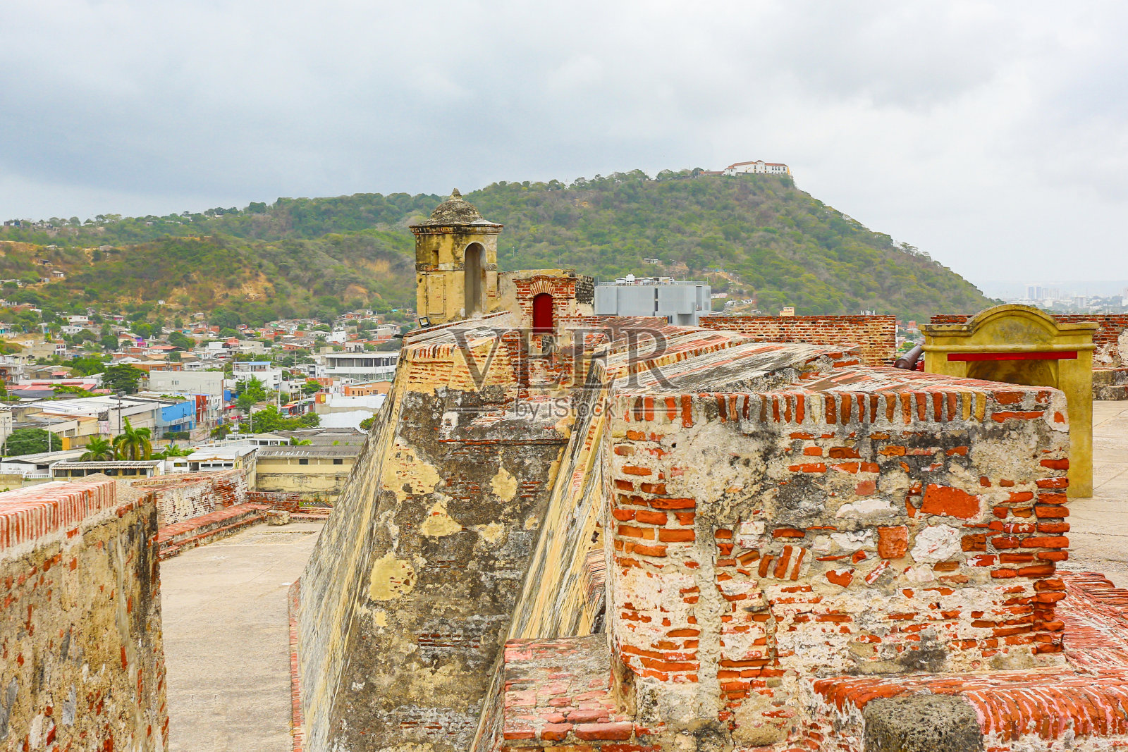 哥伦比亚卡塔赫纳圣费利佩城堡照片摄影图片