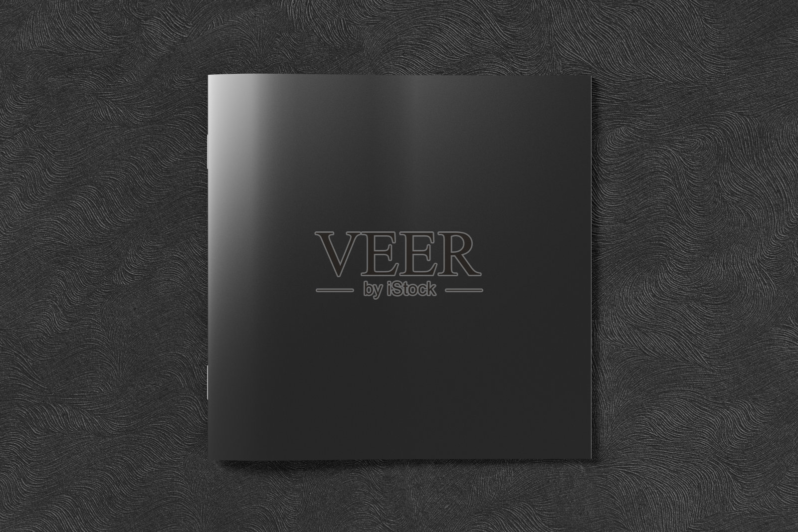 空白方形小册子或小册子封面照片摄影图片