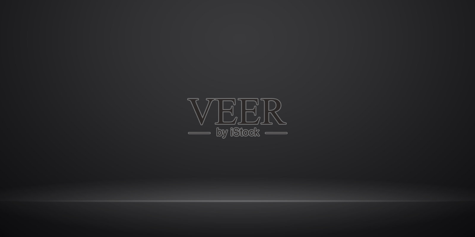 摘要灰色背景。带有聚光灯效果的空房间。矢量EPS10平面美术设计。插画图片素材