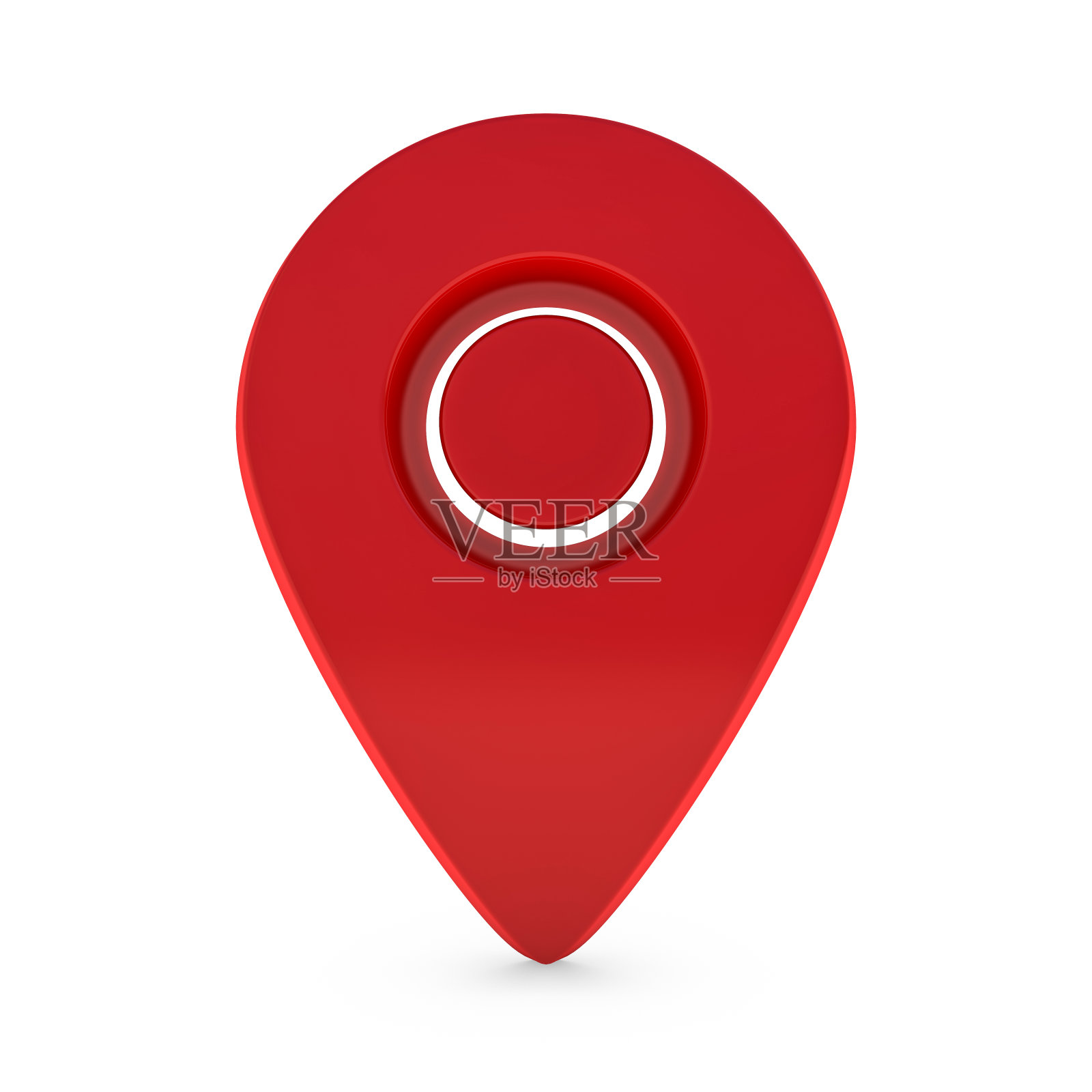 地图的现实指针。红色地图标记图标。3 d照片摄影图片