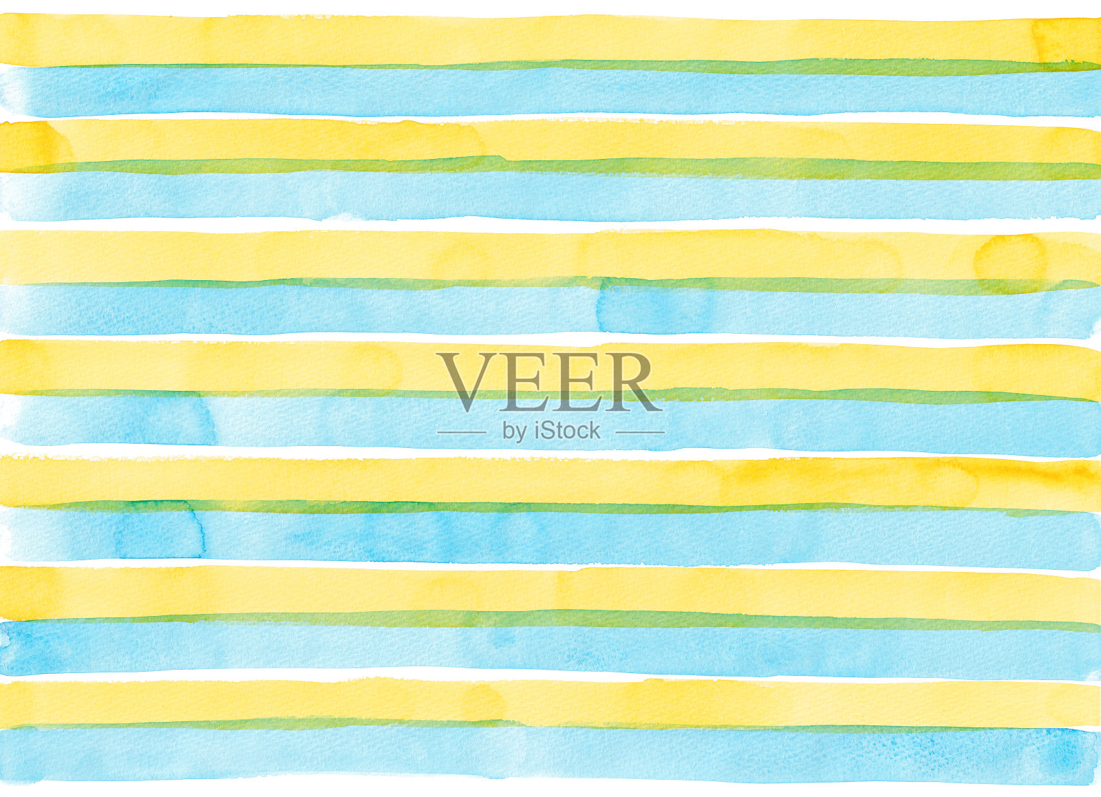 手绘水彩插图边界图案插画图片素材