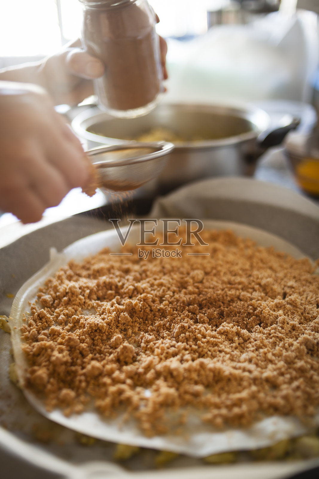 摩洛哥馅饼纹理细节美食摄影照片摄影图片