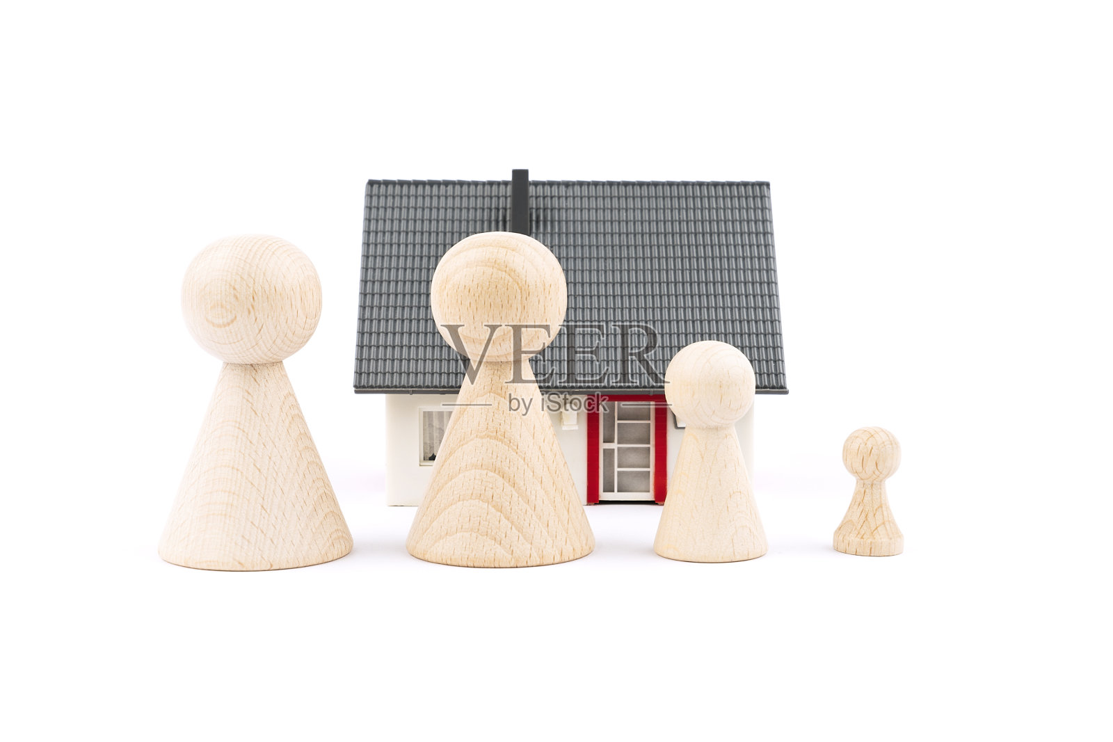 房子孤立在白色背景上照片摄影图片