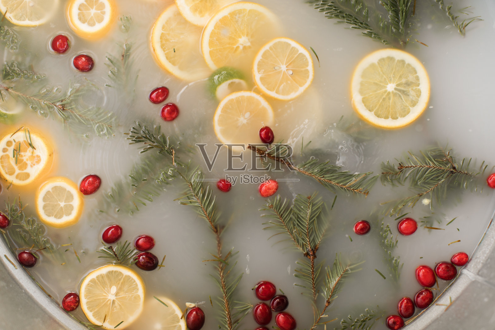 冬季柑橘牛奶浴照片摄影图片