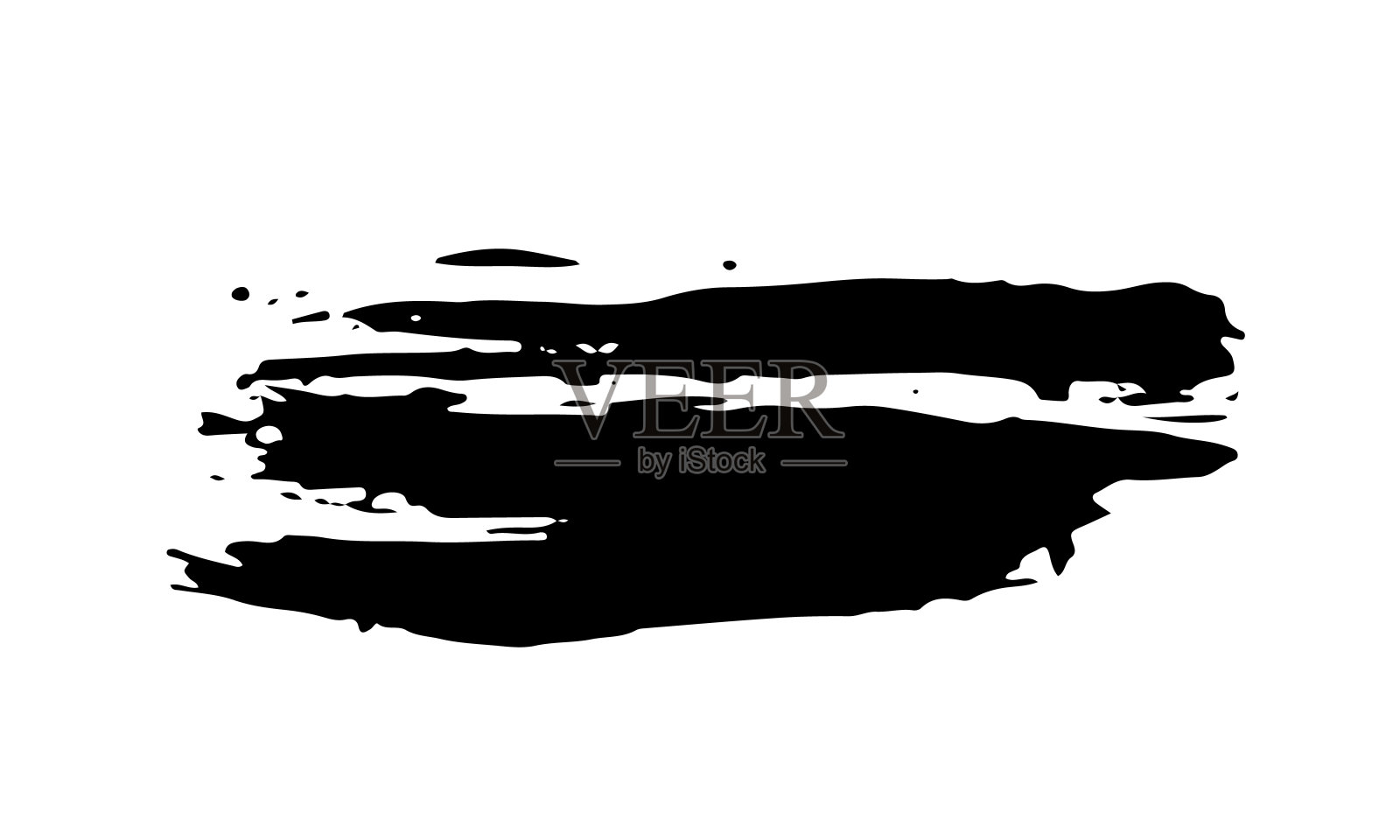 笔触手绘垃圾纹理矢量插图孤立的白色背景插画图片素材