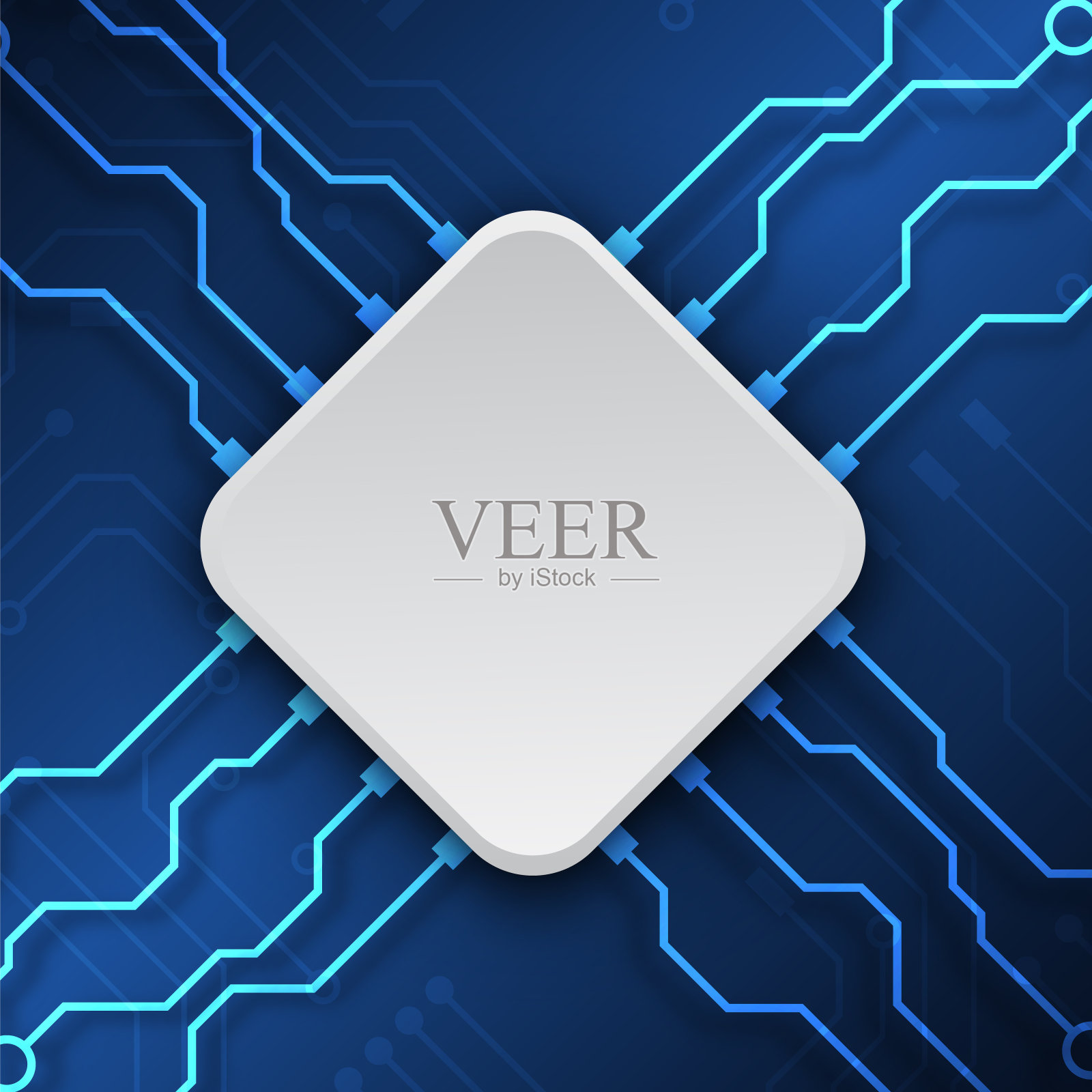 电路板技术背景插画图片素材