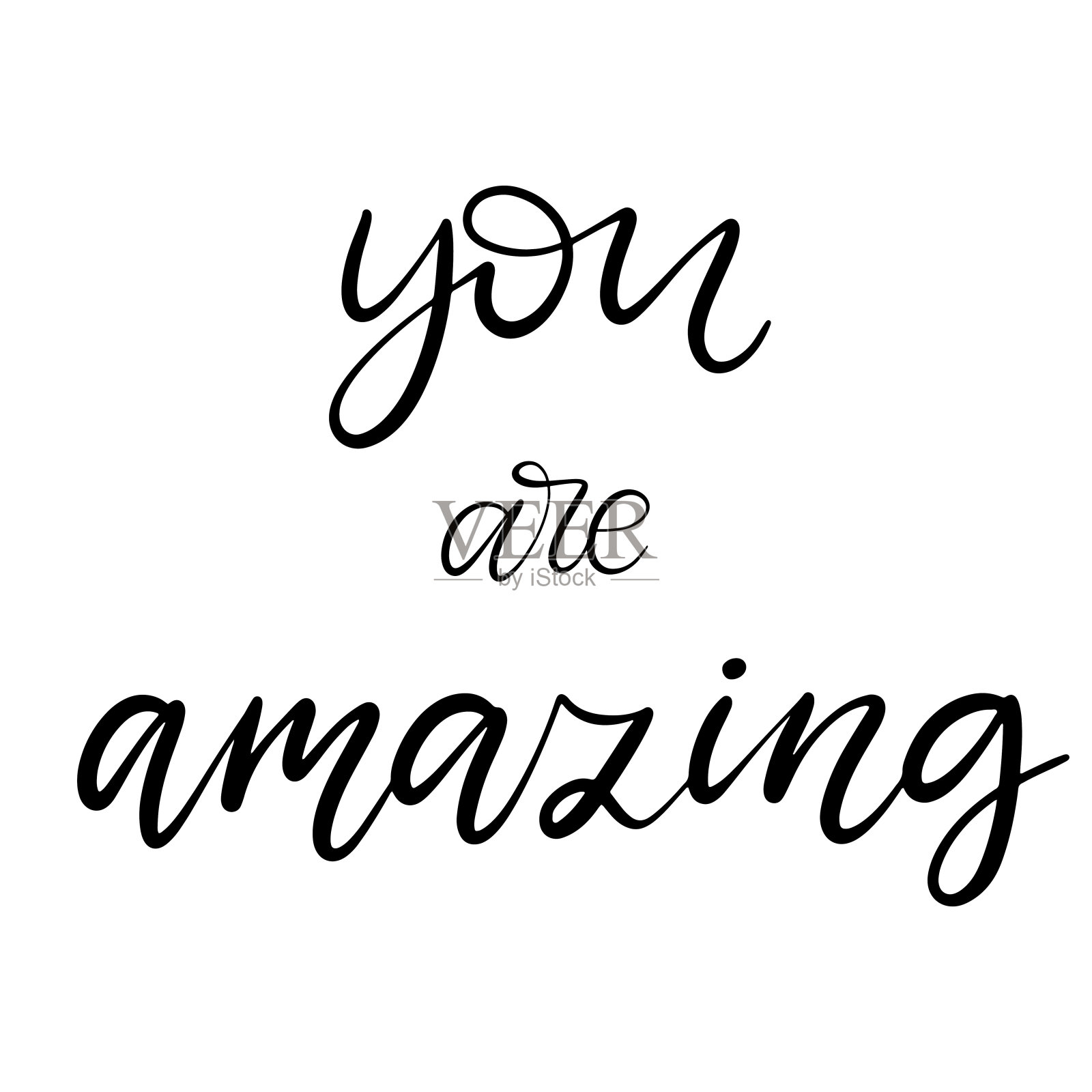 黑白字体矢量插图设计元素图片