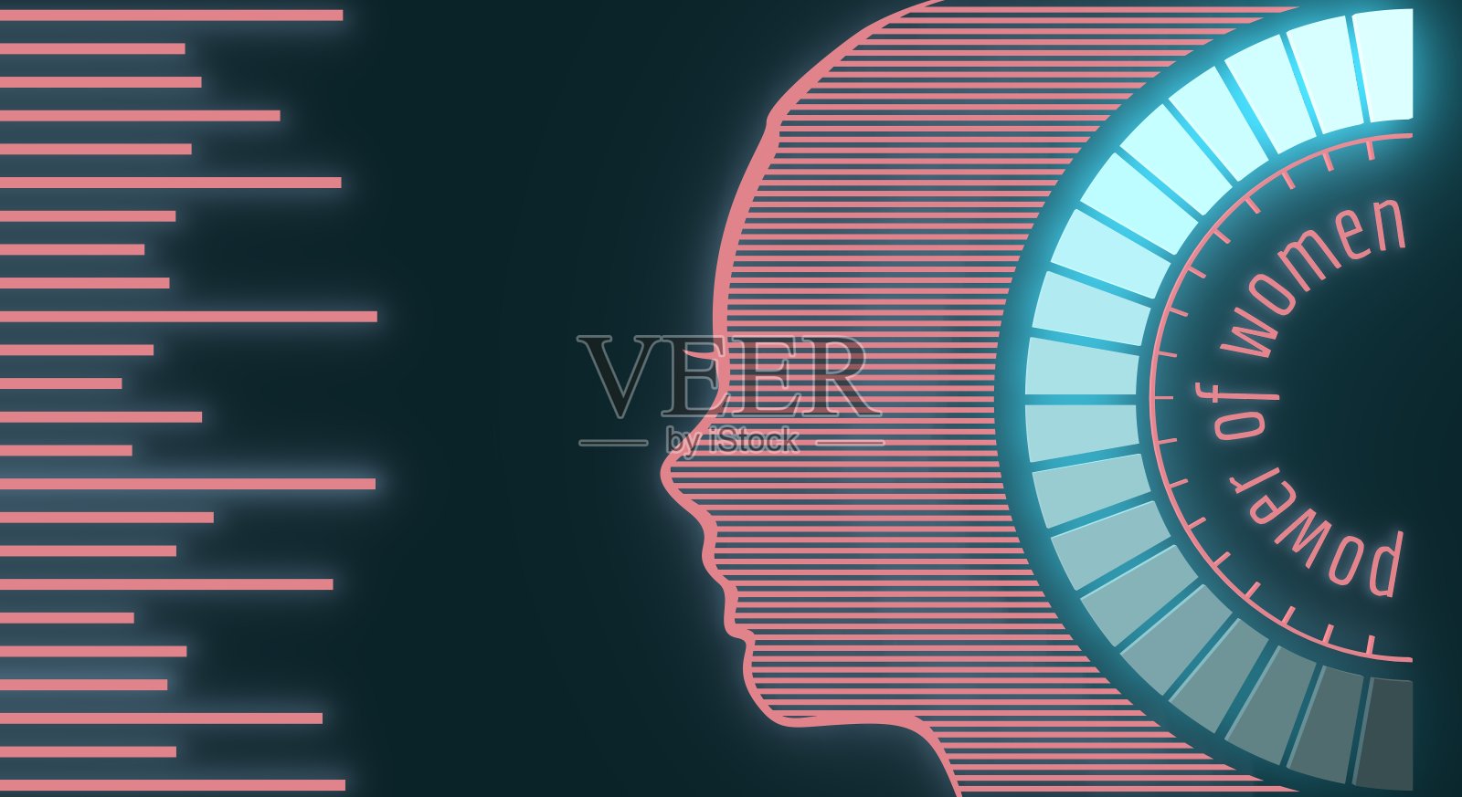 女孩功率计。照片摄影图片