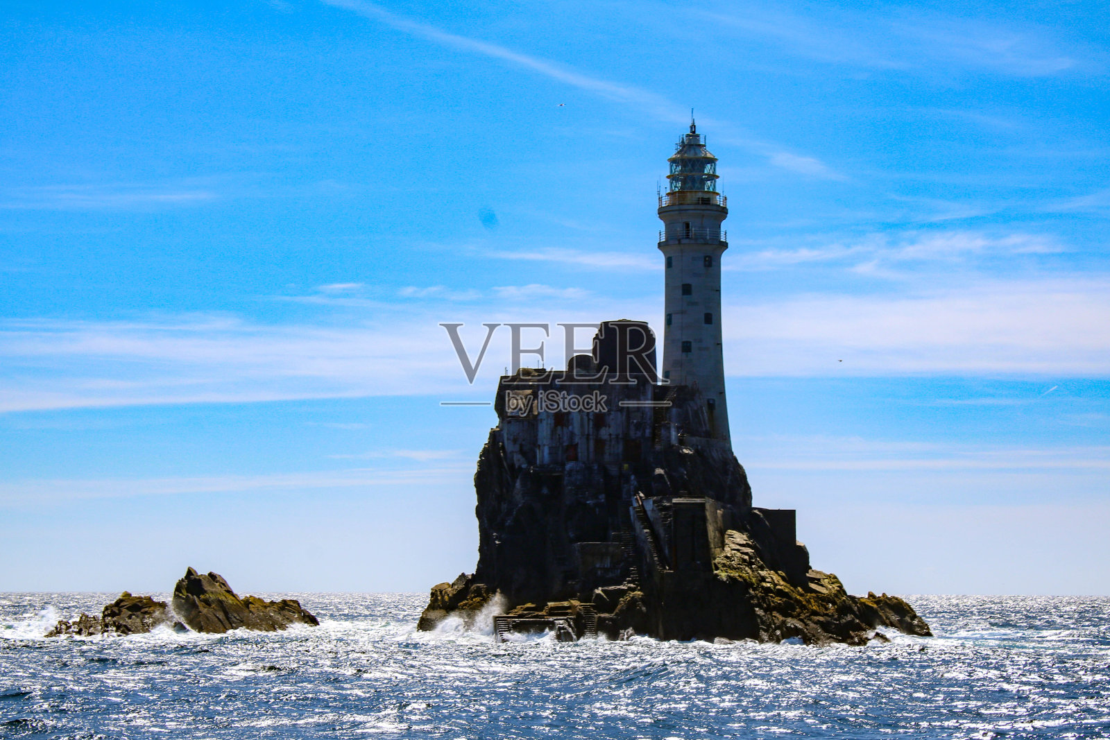 爱尔兰西科克舒尔的法斯特奈特灯塔照片摄影图片