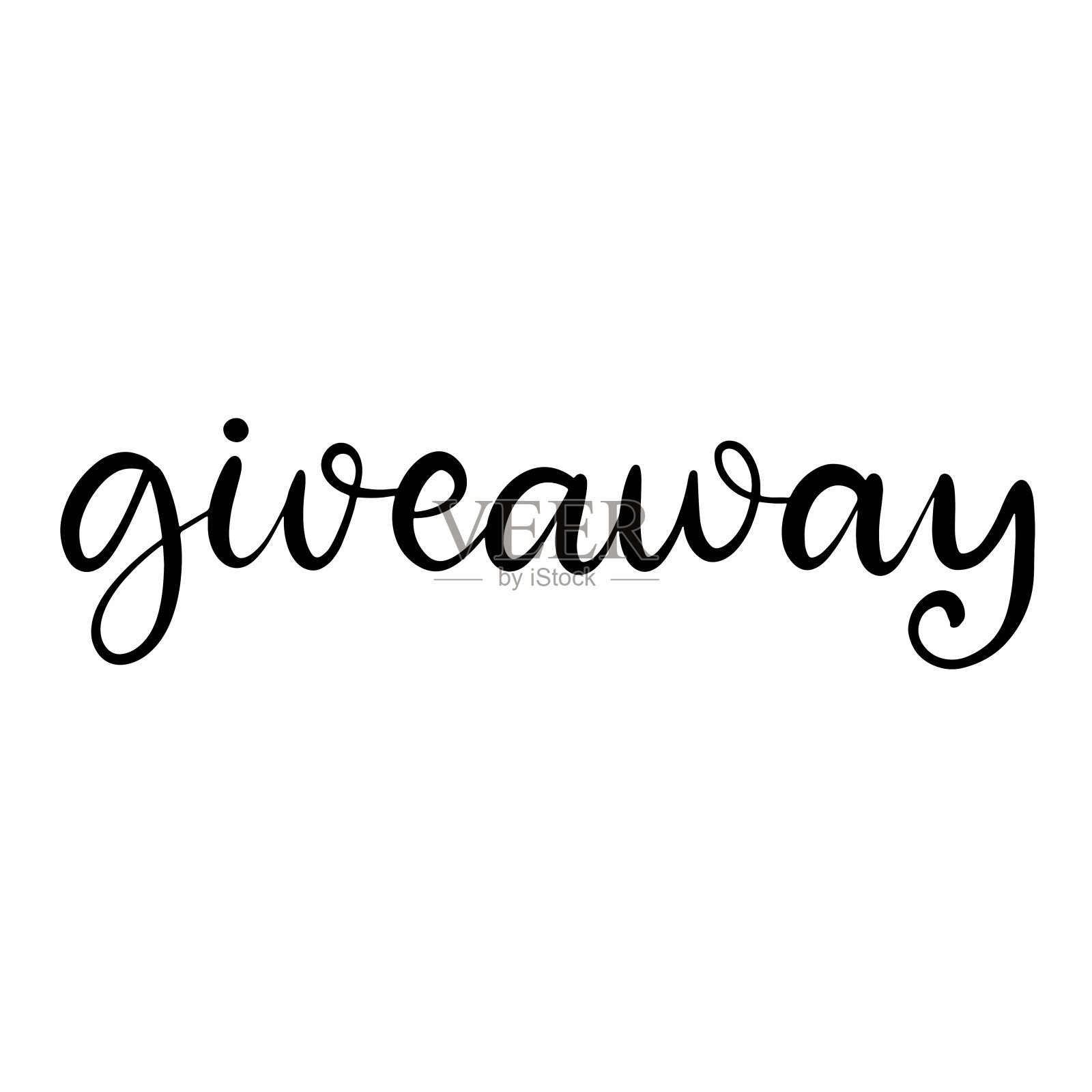 黑白字体矢量插图。插画图片素材