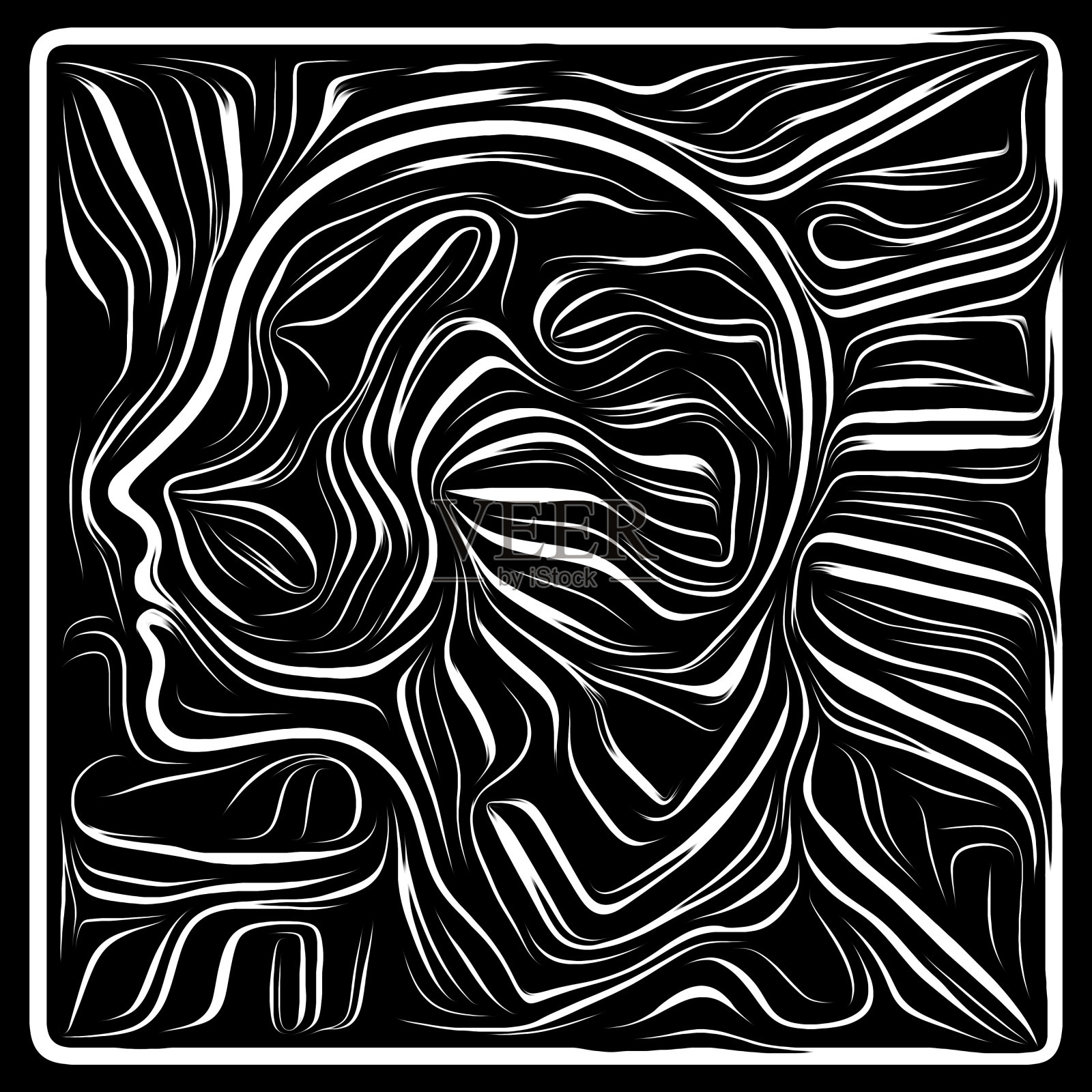 木刻发展设计插画图片素材