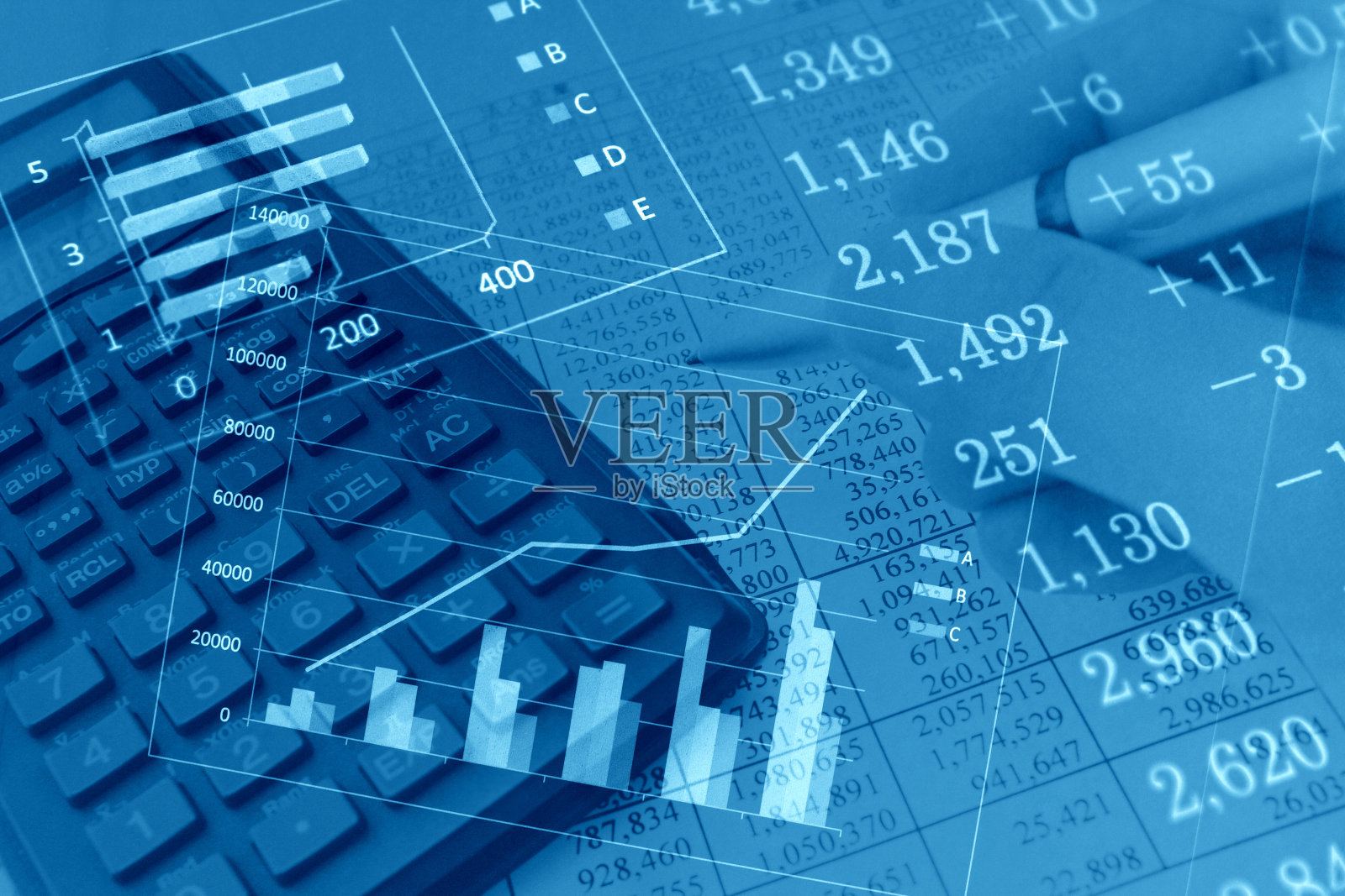 金融图表商务概念图照片摄影图片