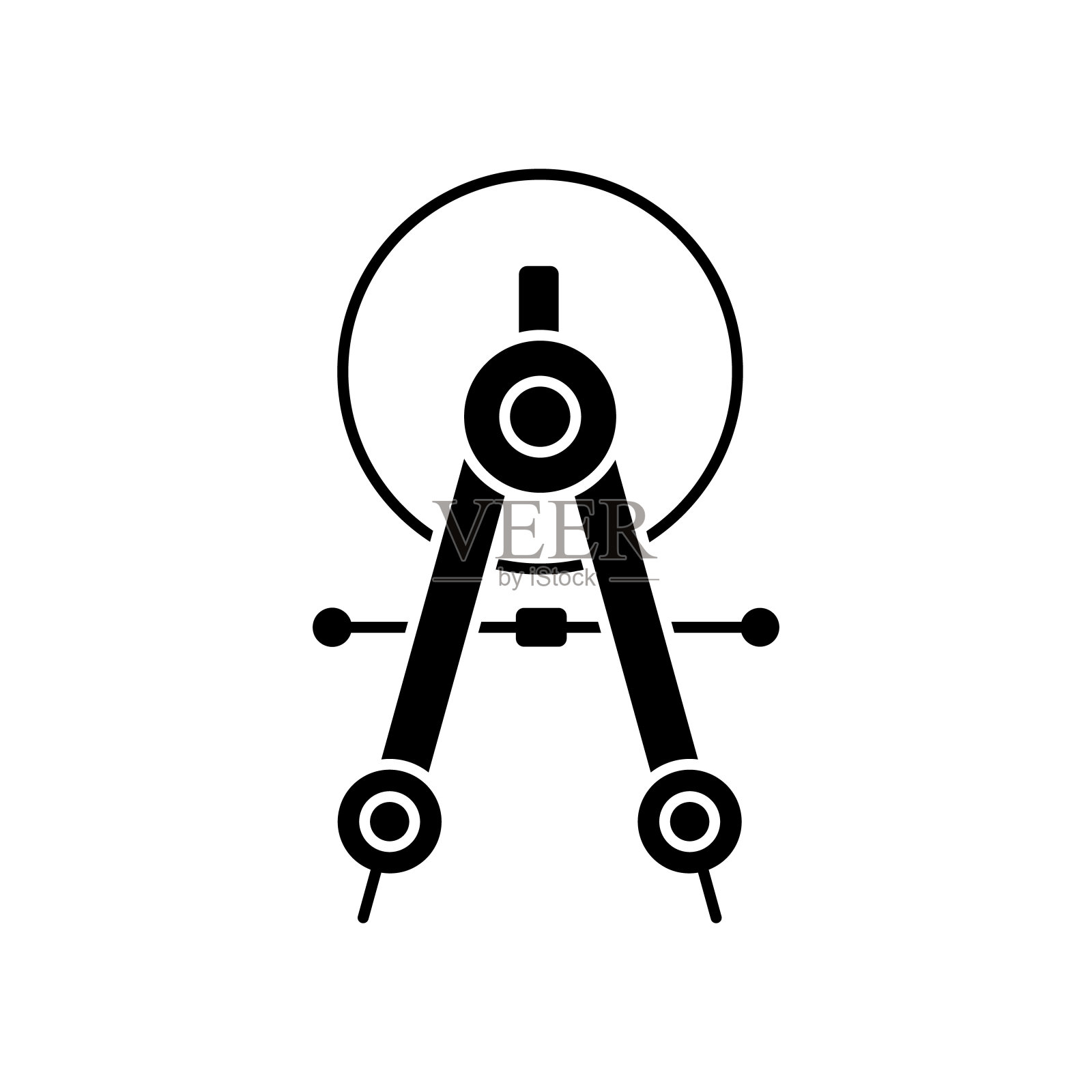 分频器、教育图标。简单的教育图标为用户界面和用户体验，网站或移动应用程序插画图片素材