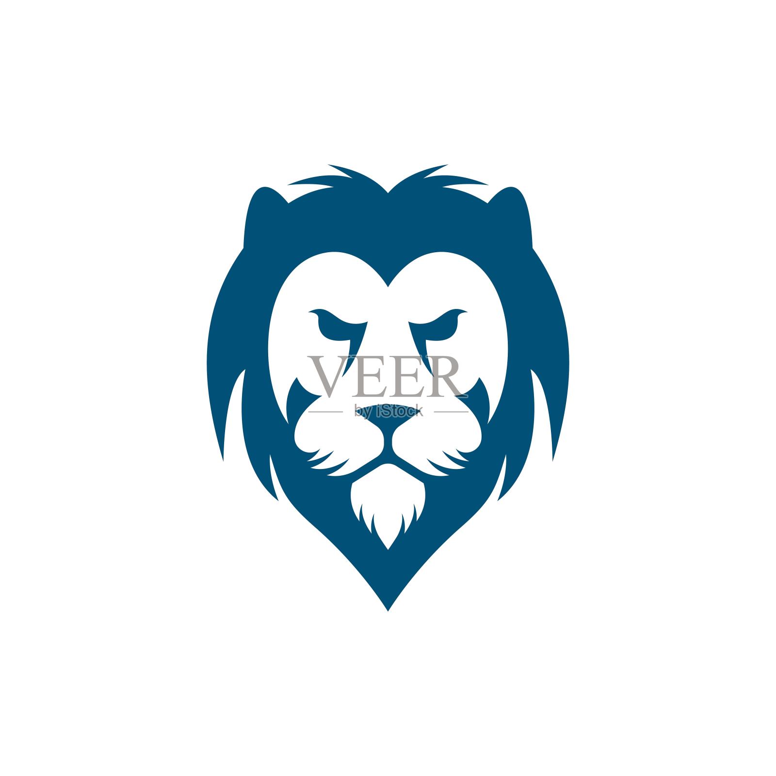 狮子头矢量图标插画图片素材