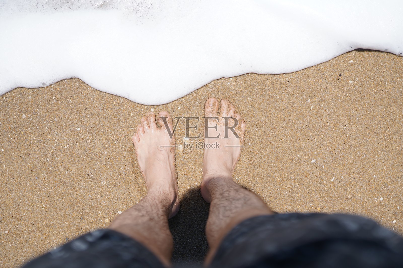 在海滩上照片摄影图片