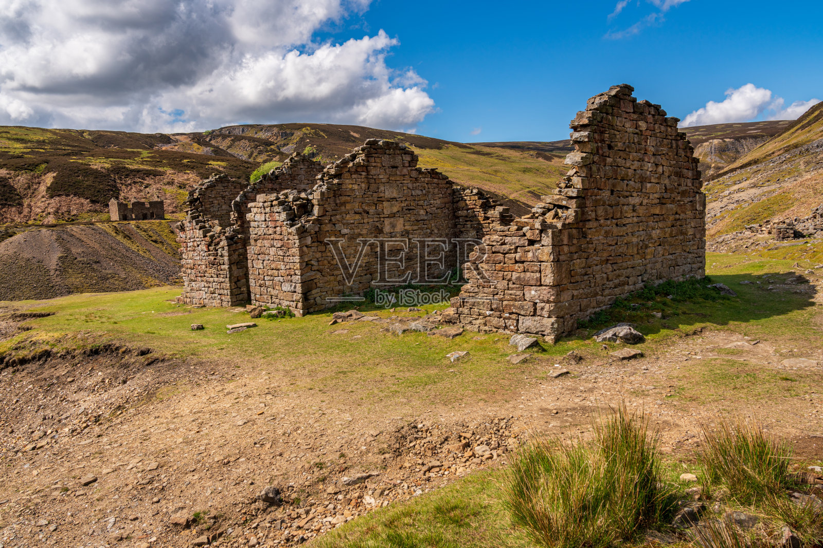 英格兰北约克郡的邦顿矿井照片摄影图片