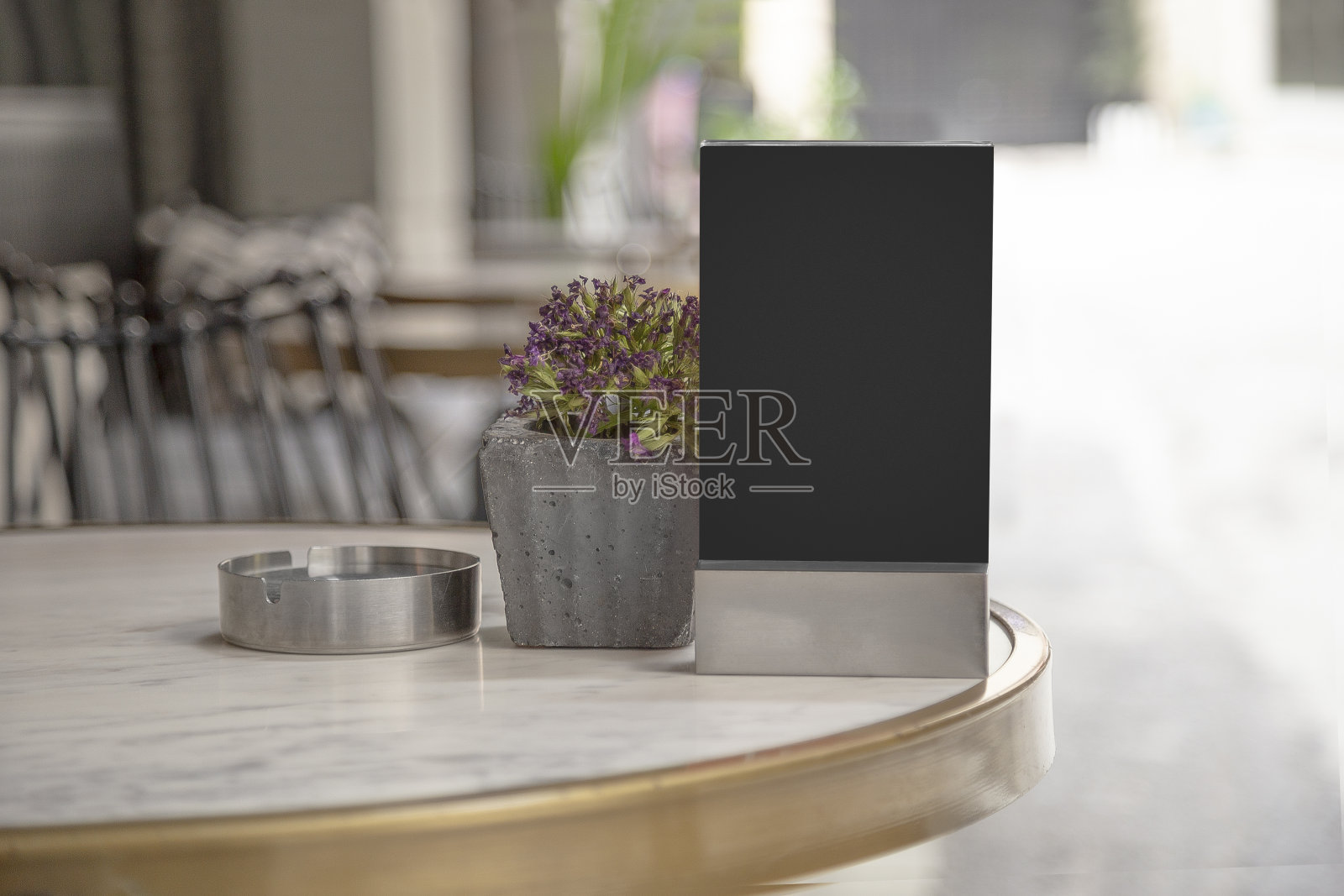 咖啡馆的空白菜单板照片摄影图片