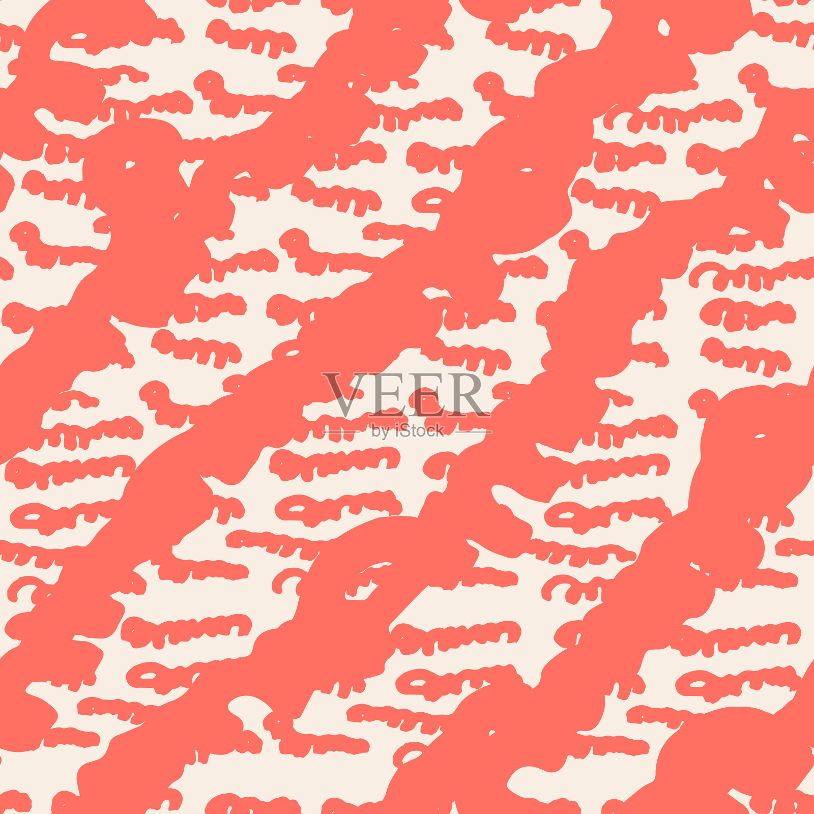 扎染无缝图案。插画图片素材