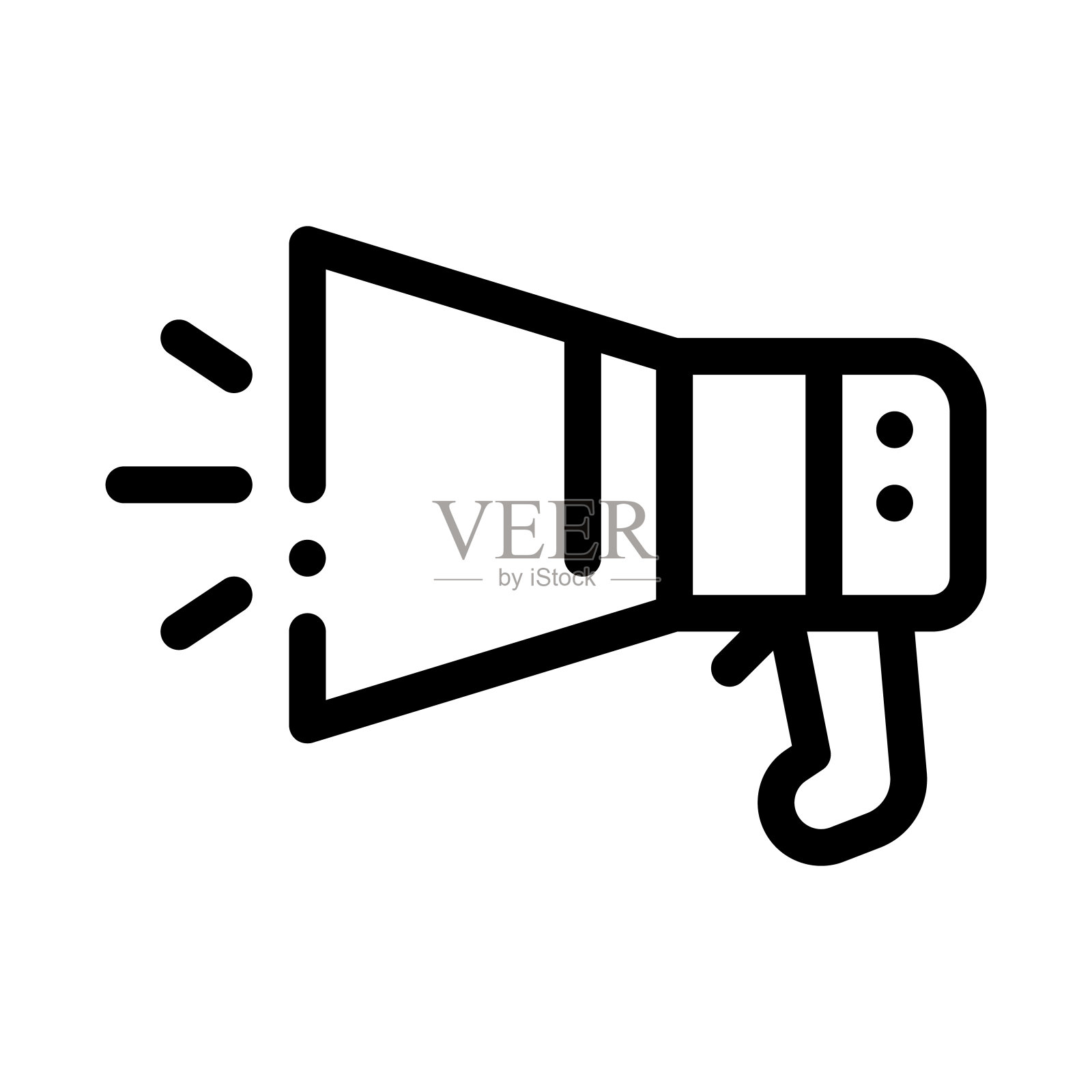 扬声器工具图标矢量轮廓图插画图片素材